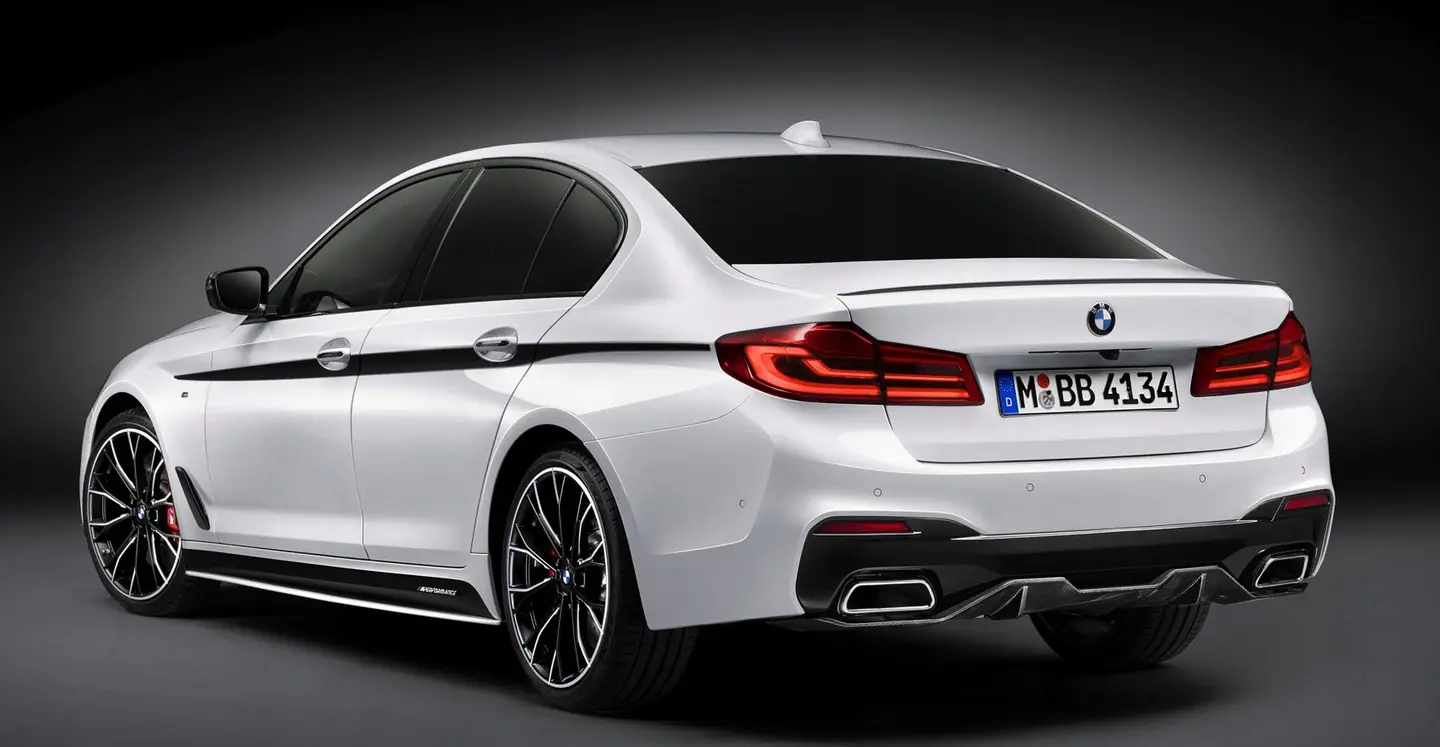 Diffuser BMW 5 (G30 / G31) M-Pack 2017 - 2020 | M Performance Design Black Matt – bilde 2