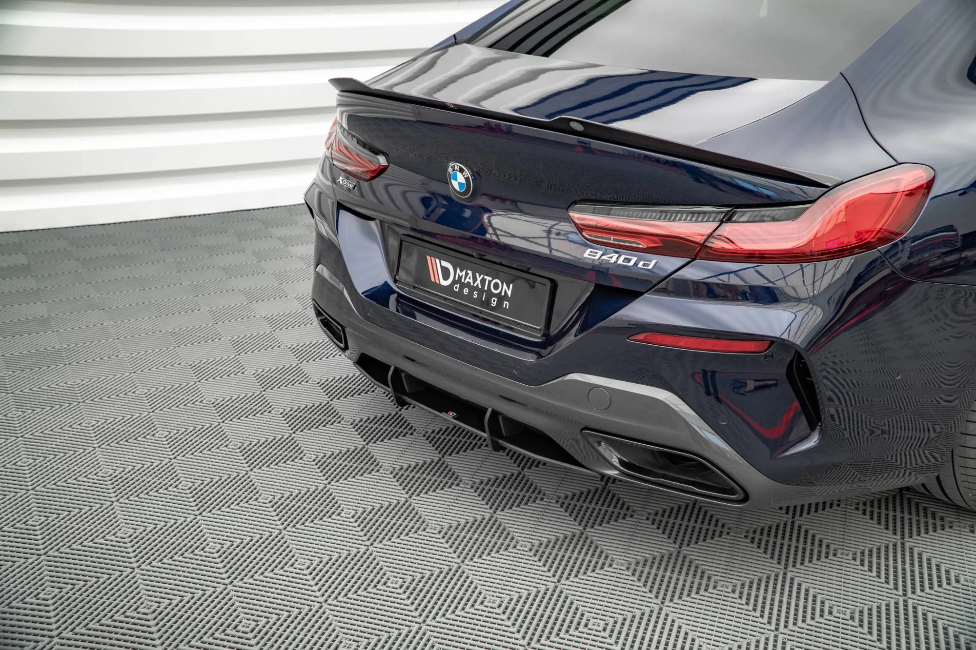 Diffuser BMW 8 (G16) M-pack 2018 -> | Street Pro Black Edition – bilde 4