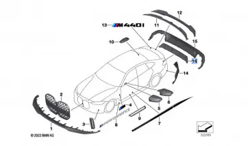 Diffuser BMW i4 (G26) 2021-> – bilde 2
