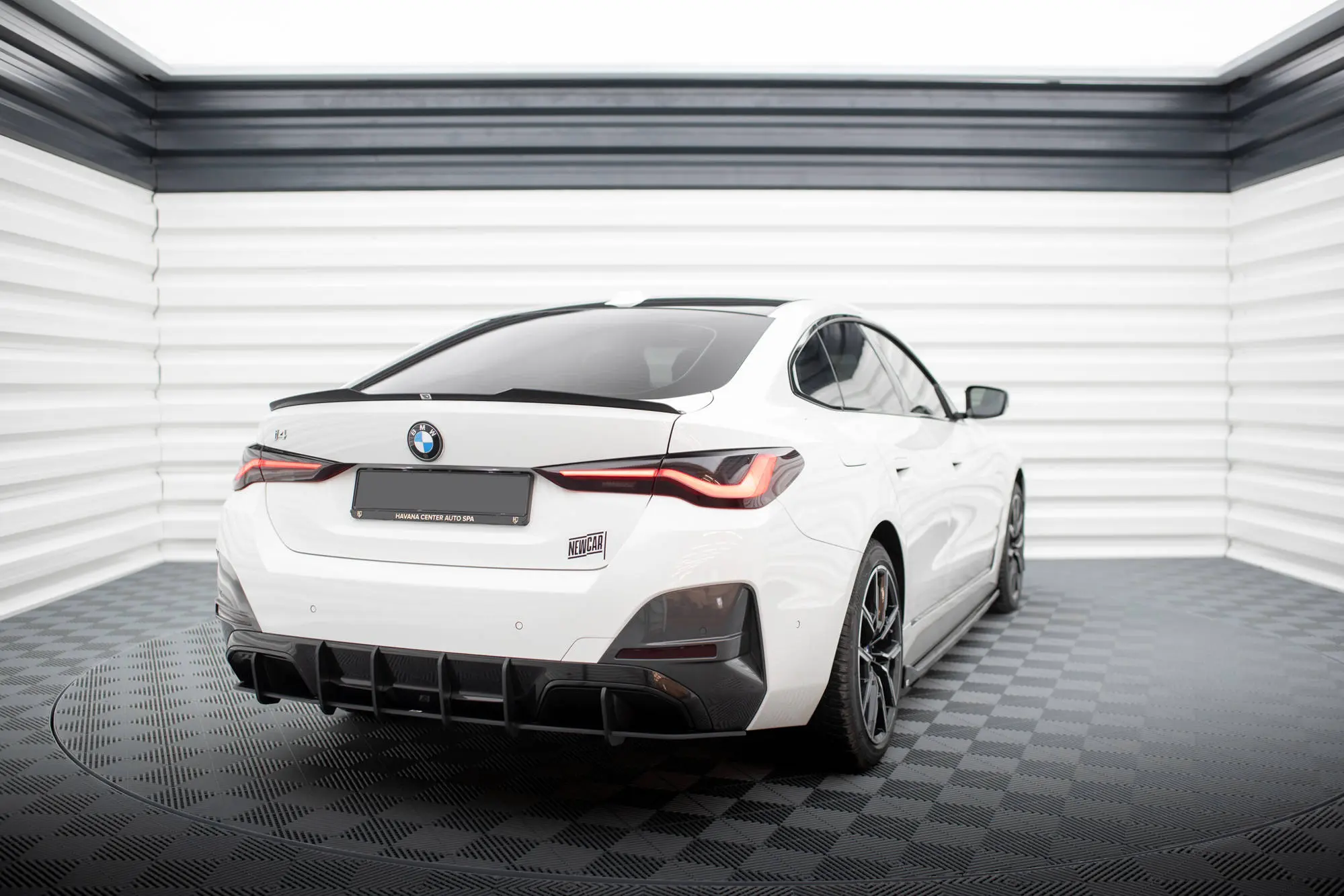 Diffuser  BMW i4 (G26) 2021-> | Street Pro Black Matt – bilde 4