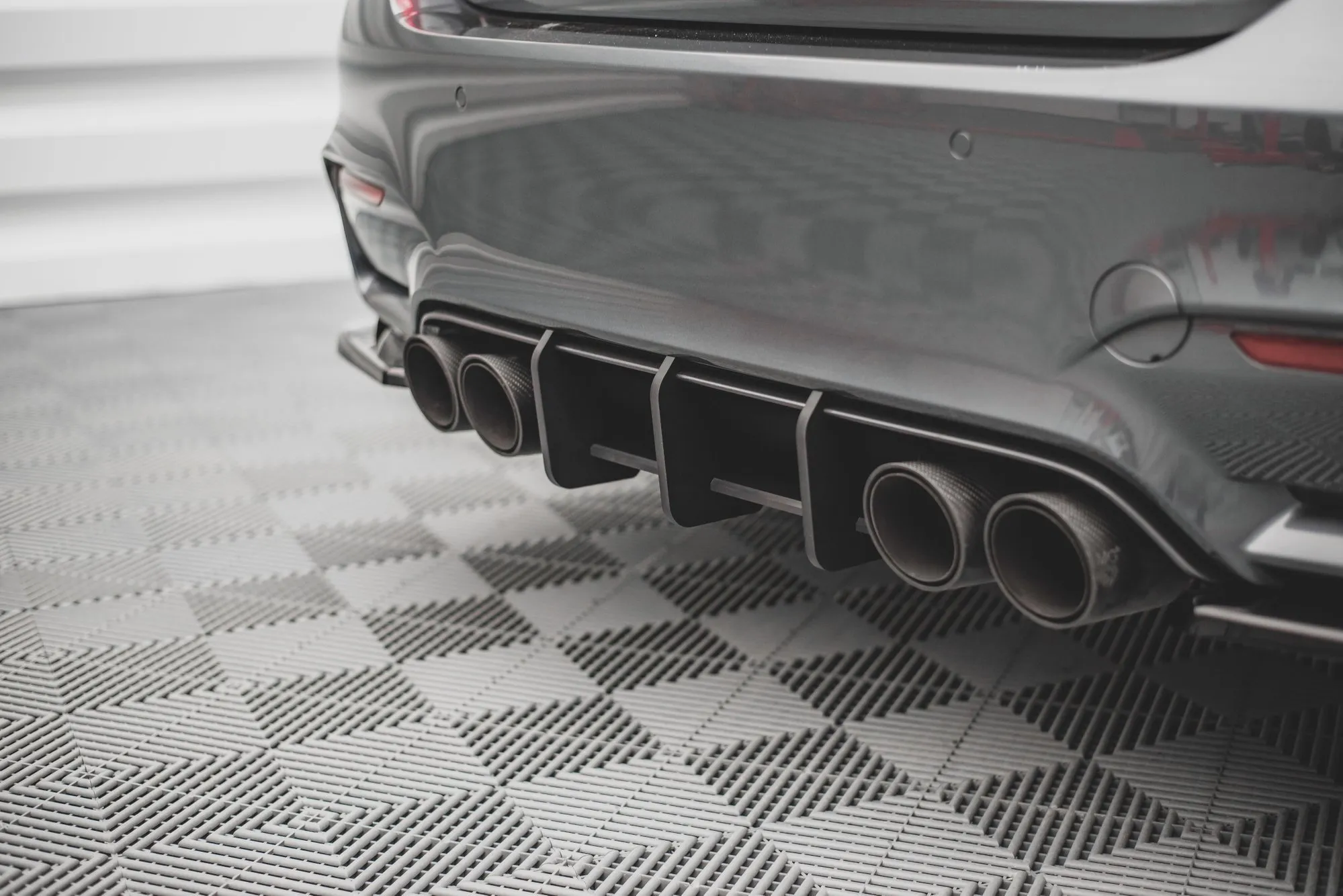 Diffuser BMW M4 (F82) 2014 – 2021 | Street Pro Black Edition – bilde 2