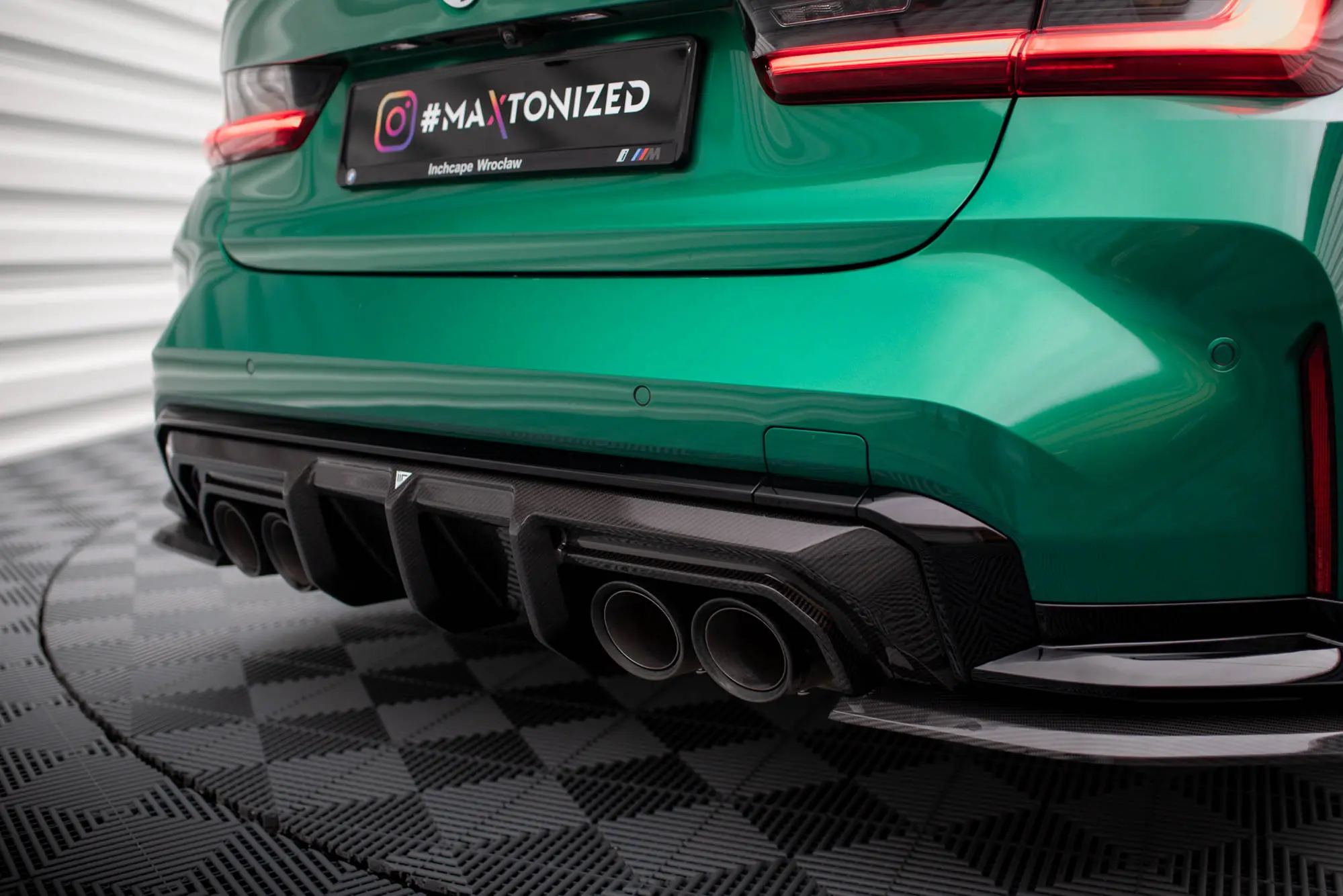 Diffuser BMW M4 (G82) 2021-> / BMW M3 (G80) 2021-> | Real Carbon Fiber Image 10