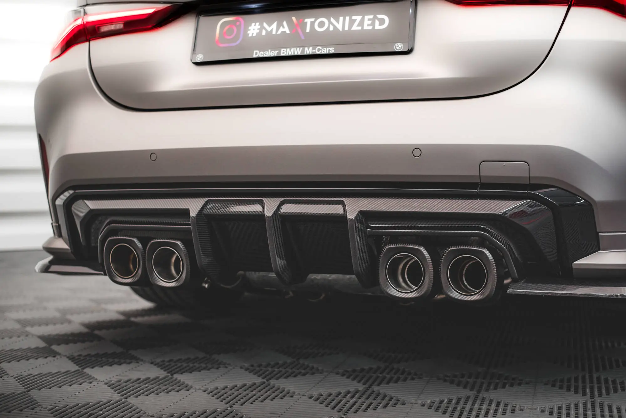 Diffuser BMW M4 (G82) 2021-> / BMW M3 (G80) 2021-> | Real Carbon Fiber Image 2