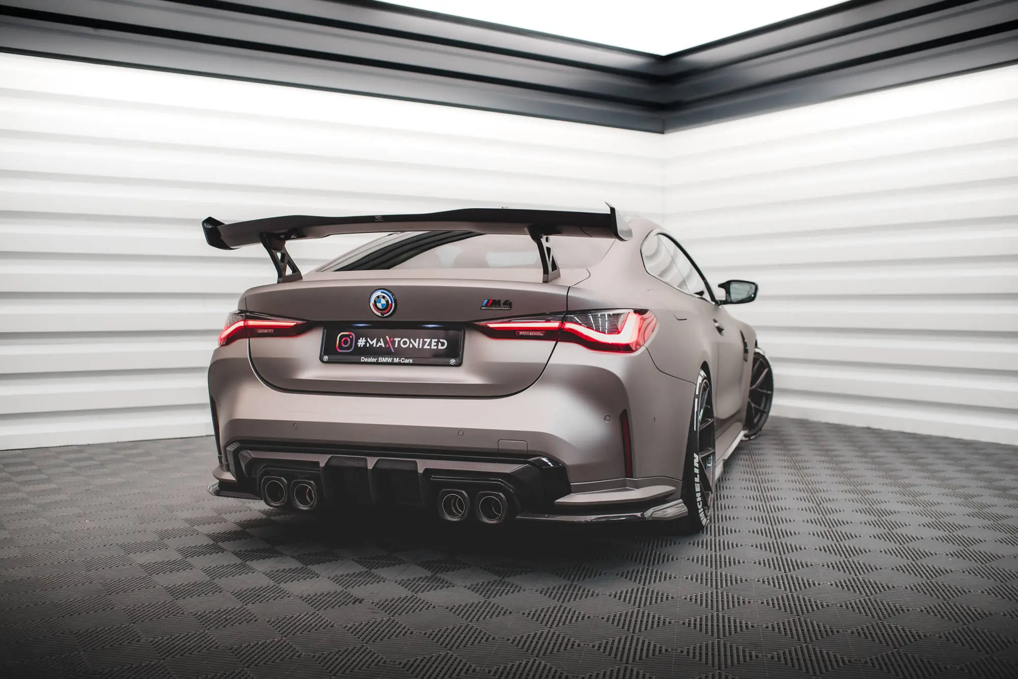 Diffuser BMW M4 (G82) 2021-> / BMW M3 (G80) 2021-> | Real Carbon Fiber Image 6
