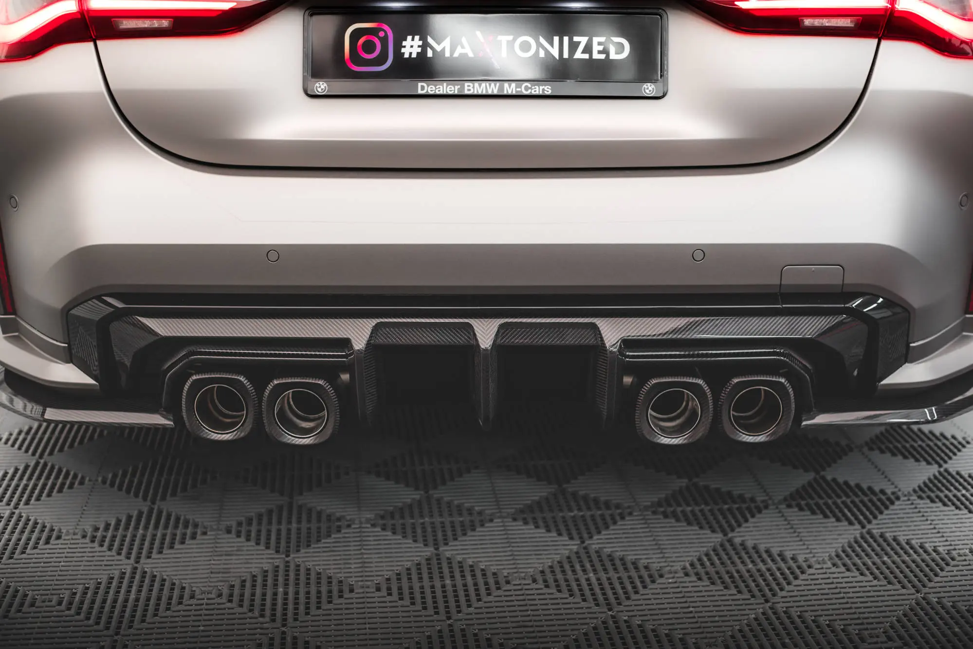 Diffuser BMW M4 (G82) 2021-> / BMW M3 (G80) 2021-> | Real Carbon Fiber Image 8