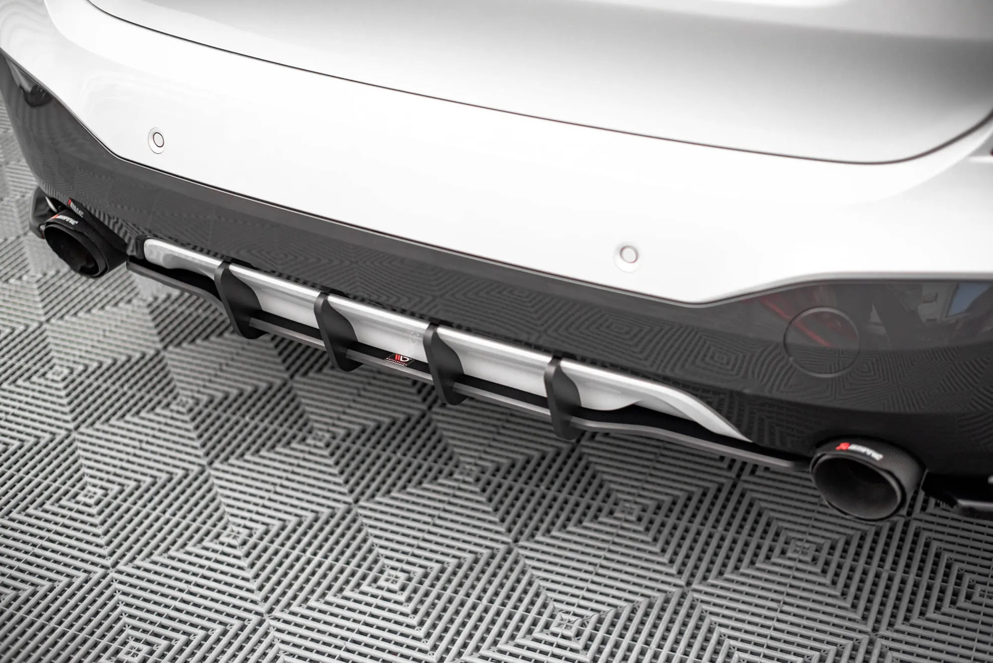 Diffuser BMW X1 M-pack (F48) 2015-2019 | Street Pro Black Edition – bilde 2