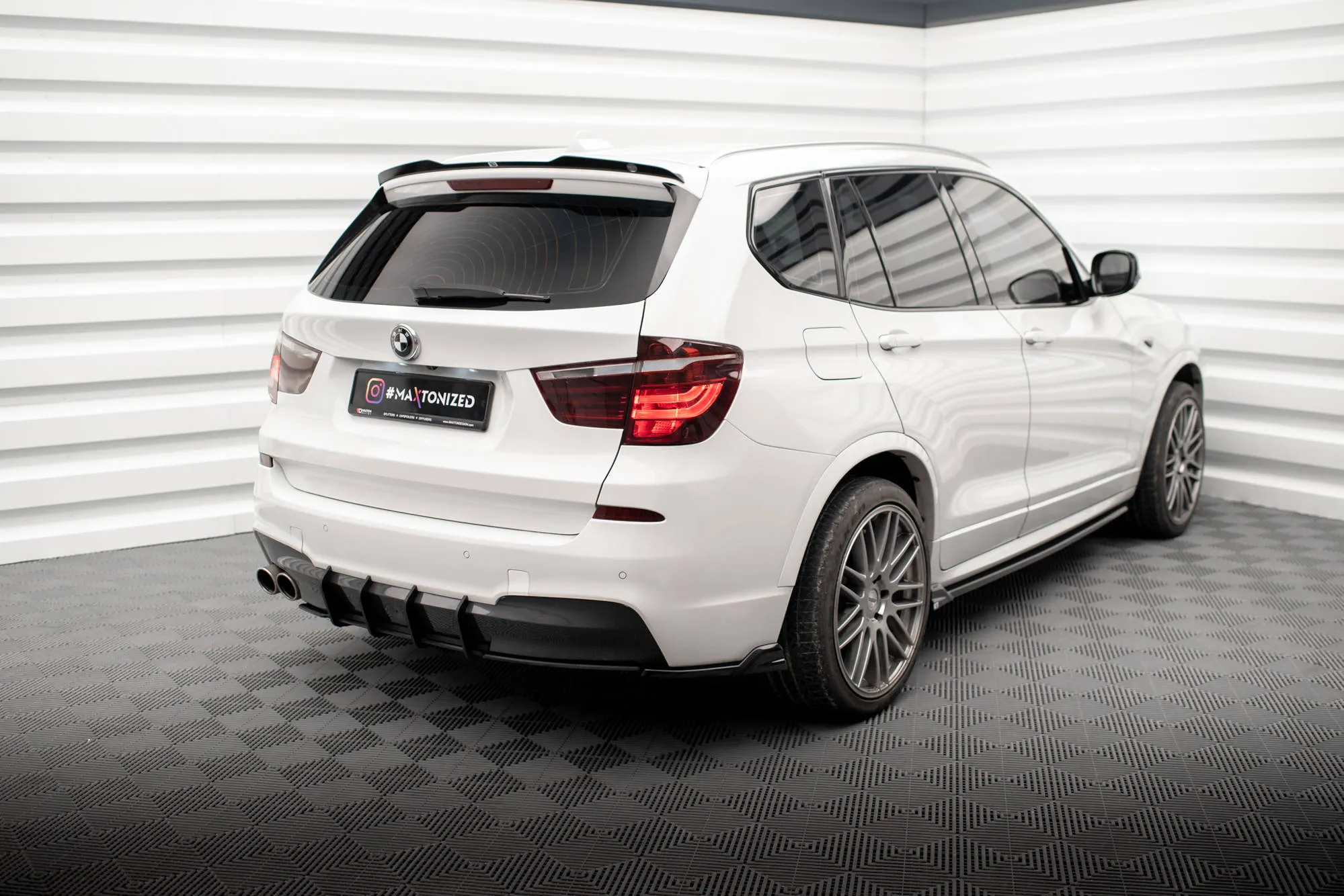 Diffuser BMW X3 (F25) 2010-2014 | Street Pro Black Edition – bilde 2