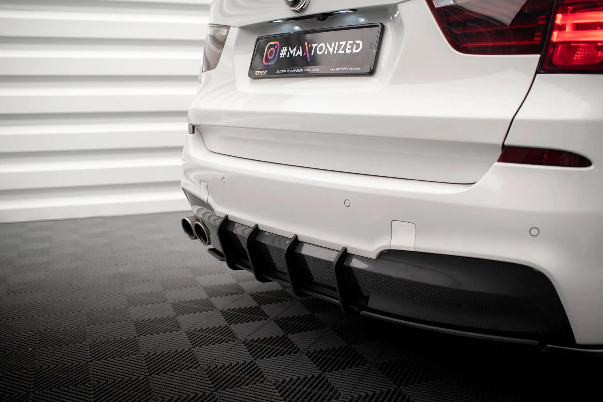 Diffuser BMW X3 (F25) 2010-2014 | Street Pro Black Edition – bilde 3