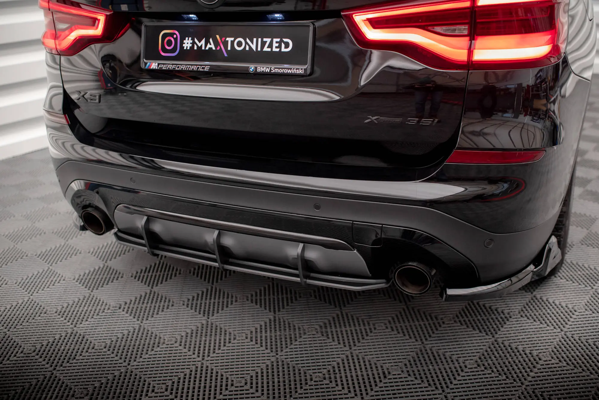 Diffuser BMW X3 (G01) 2017-2021 | Street Pro Black Edition