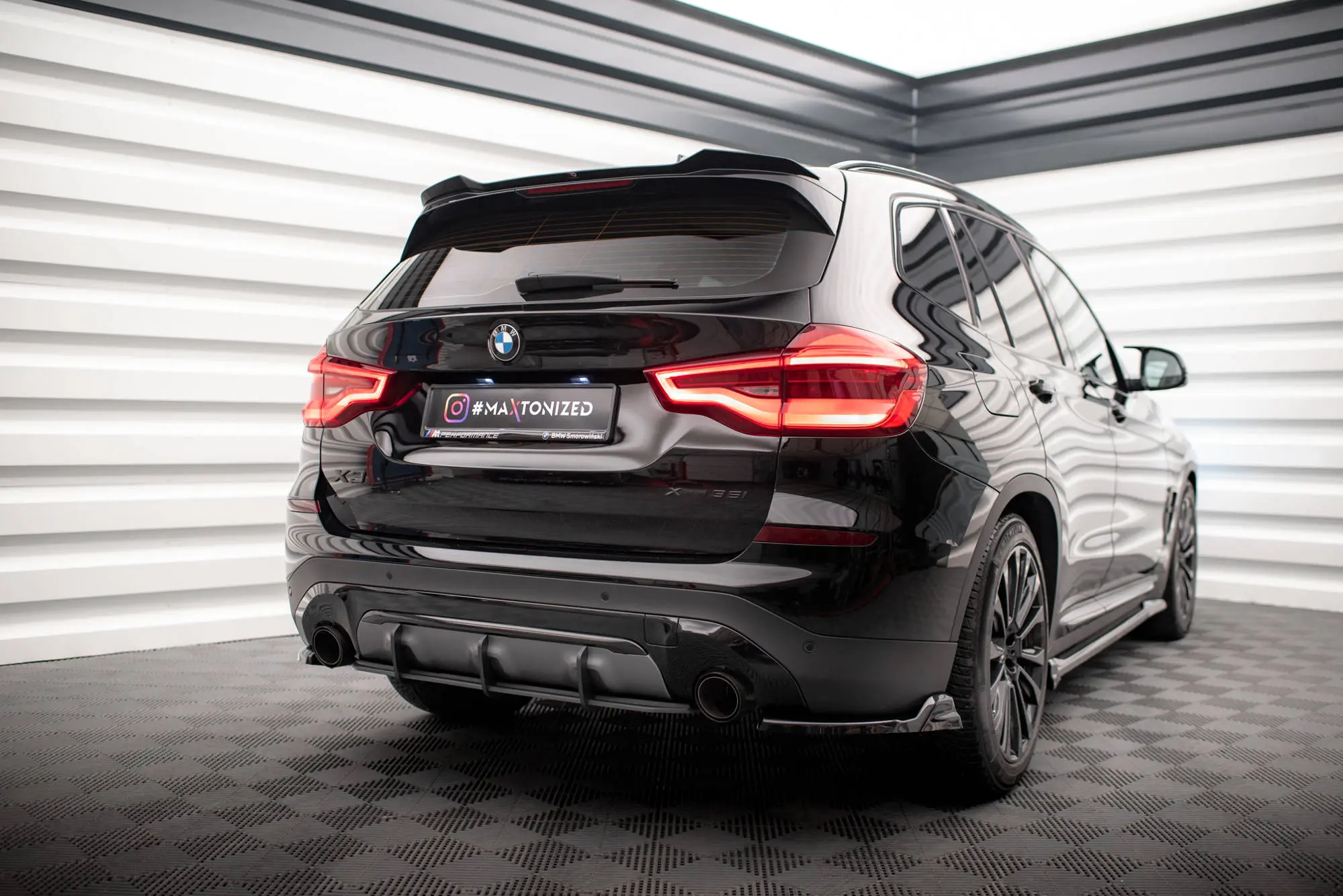 Diffuser BMW X3 (G01) 2017-2021 | Street Pro Black Edition – bilde 4