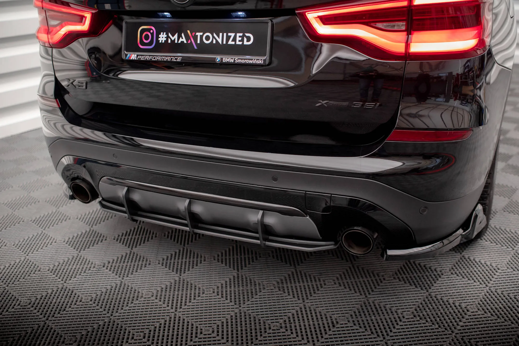 Diffuser BMW X3 (G01) 2017-2021 | Street Pro Black Edition