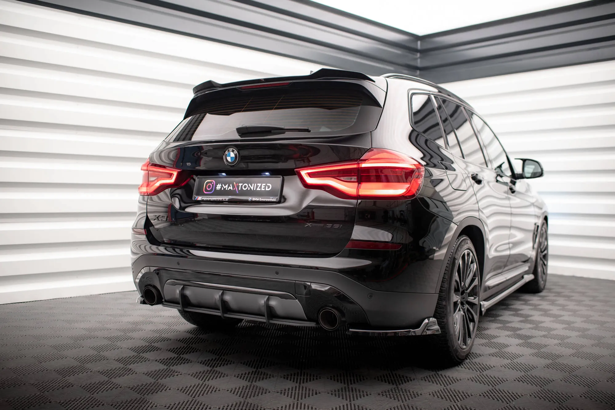 Diffuser BMW X3 (G01) 2017-2021 | Street Pro Black Edition – bilde 3