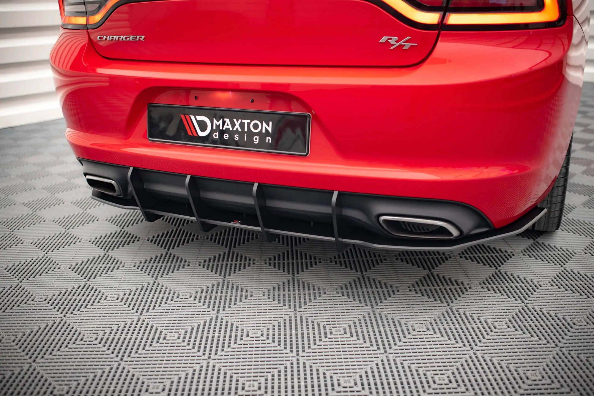 Diffuser Dodge Charger RT mk7 Facelift 2014-> | Street Pro Black Edition – bilde 2
