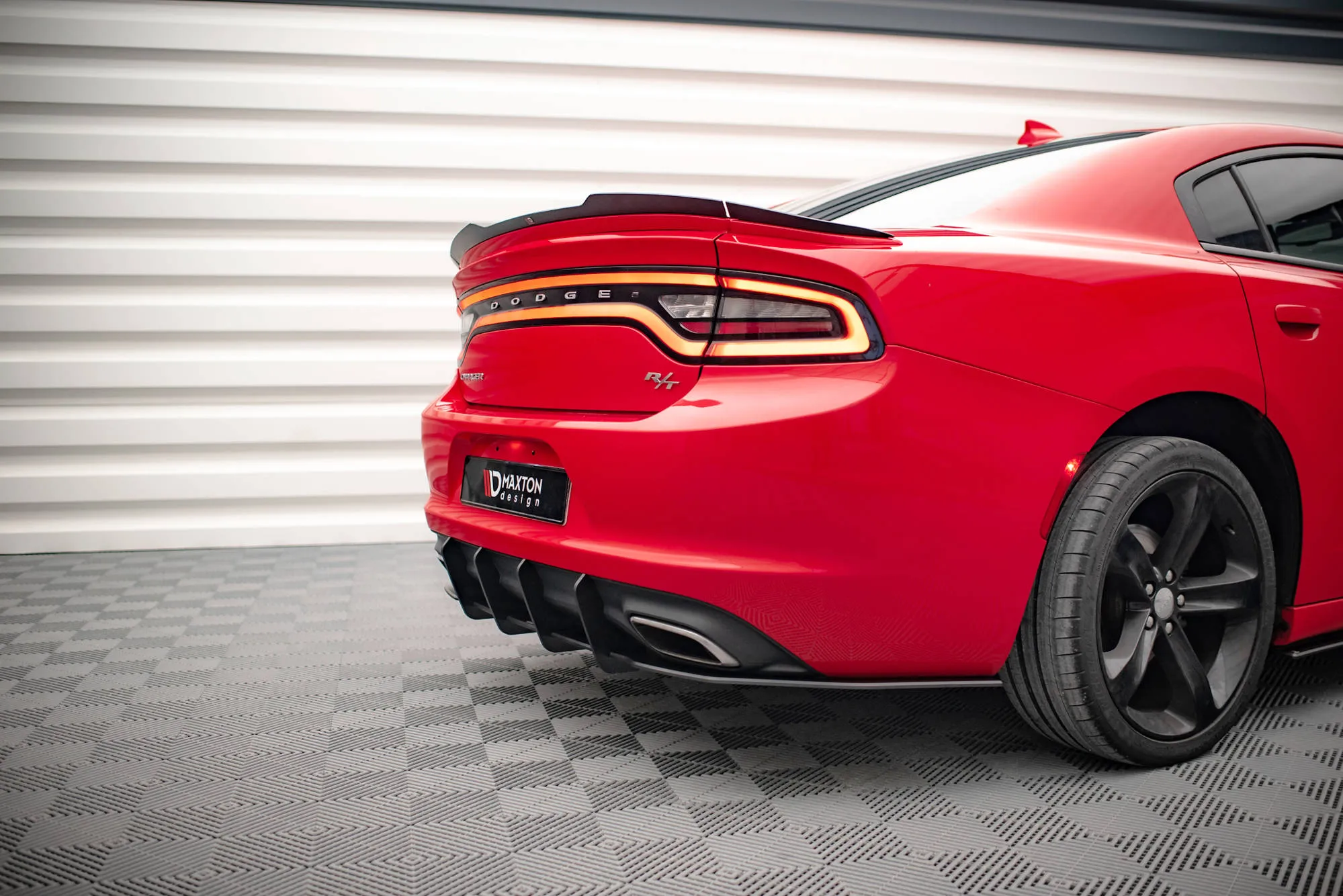 Diffuser Dodge Charger RT mk7 Facelift 2014-> | Street Pro Black Edition – bilde 4