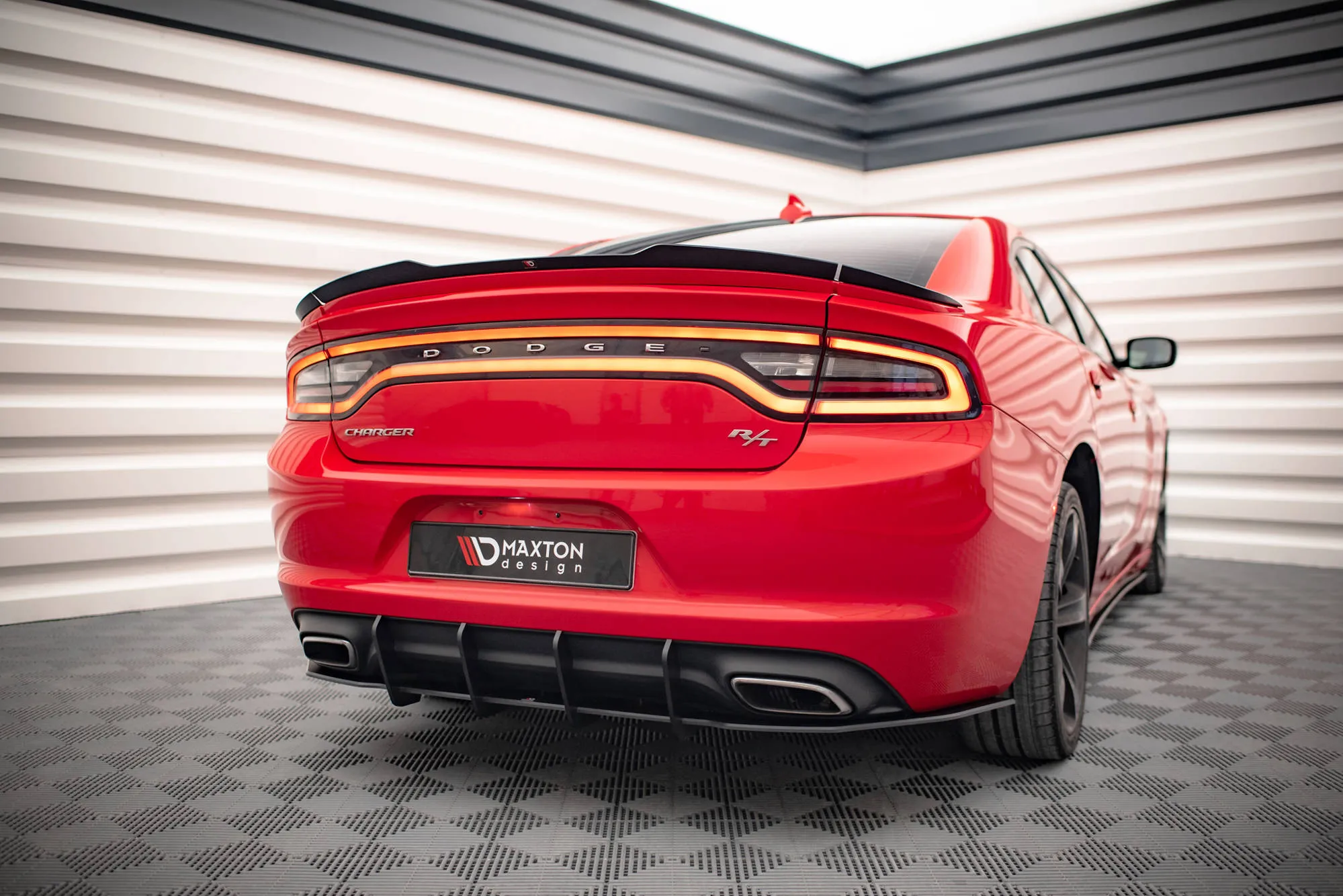 Diffuser Dodge Charger RT mk7 Facelift 2014-> | Street Pro Black Edition – bilde 5