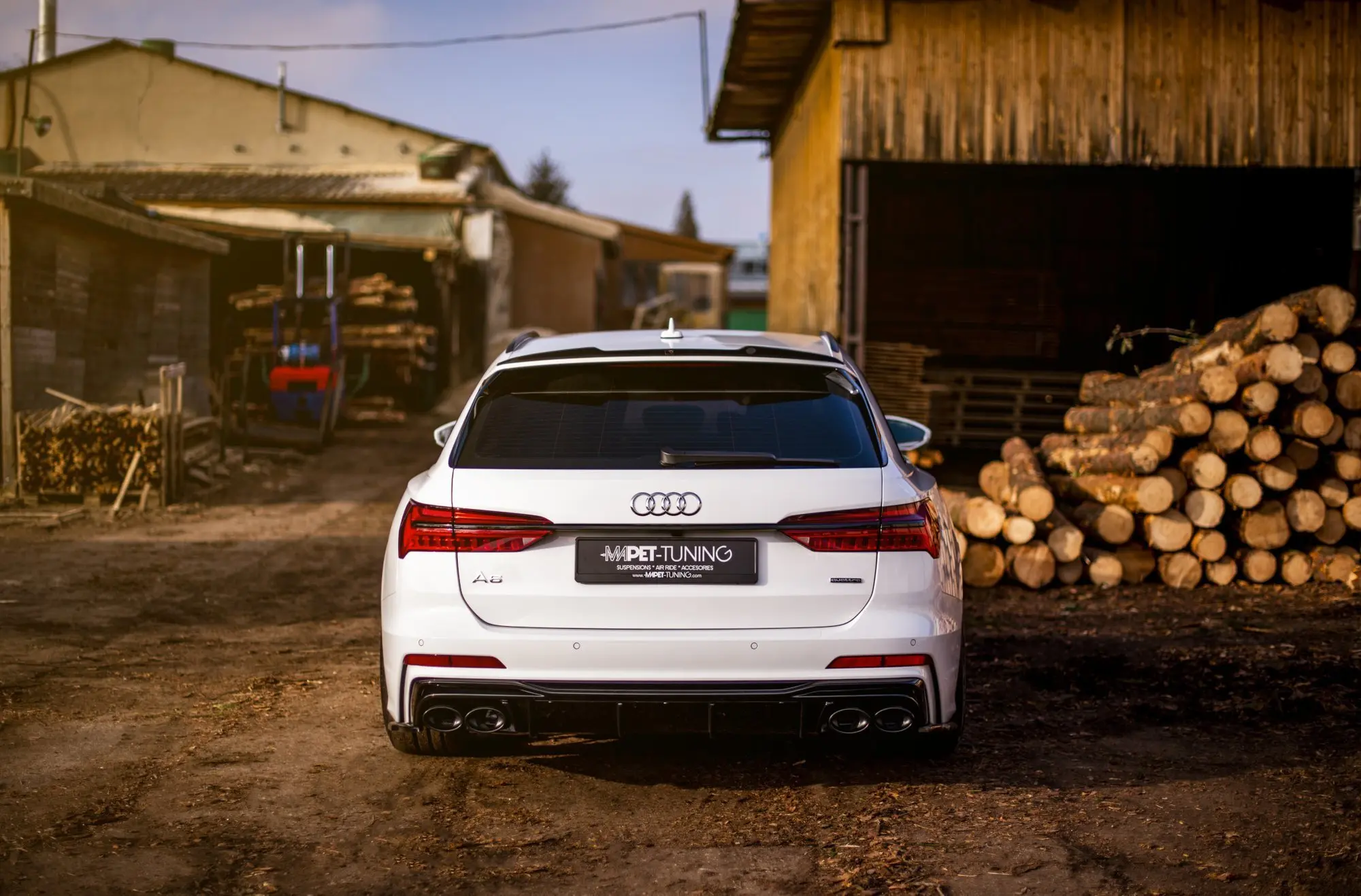 Diffuser + dummy eksos Audi S6 (C8) / Audi A6 (C8) S-Line 2018 - 2025 | Glossy Black Edition – bilde 10