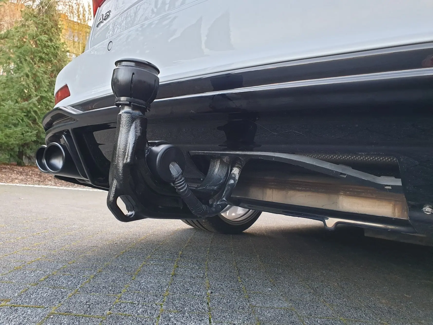 Diffuser + dummy eksos Audi S6 (C8) / Audi A6 (C8) S-Line 2018 - 2025 | Glossy Black Edition – bilde 6