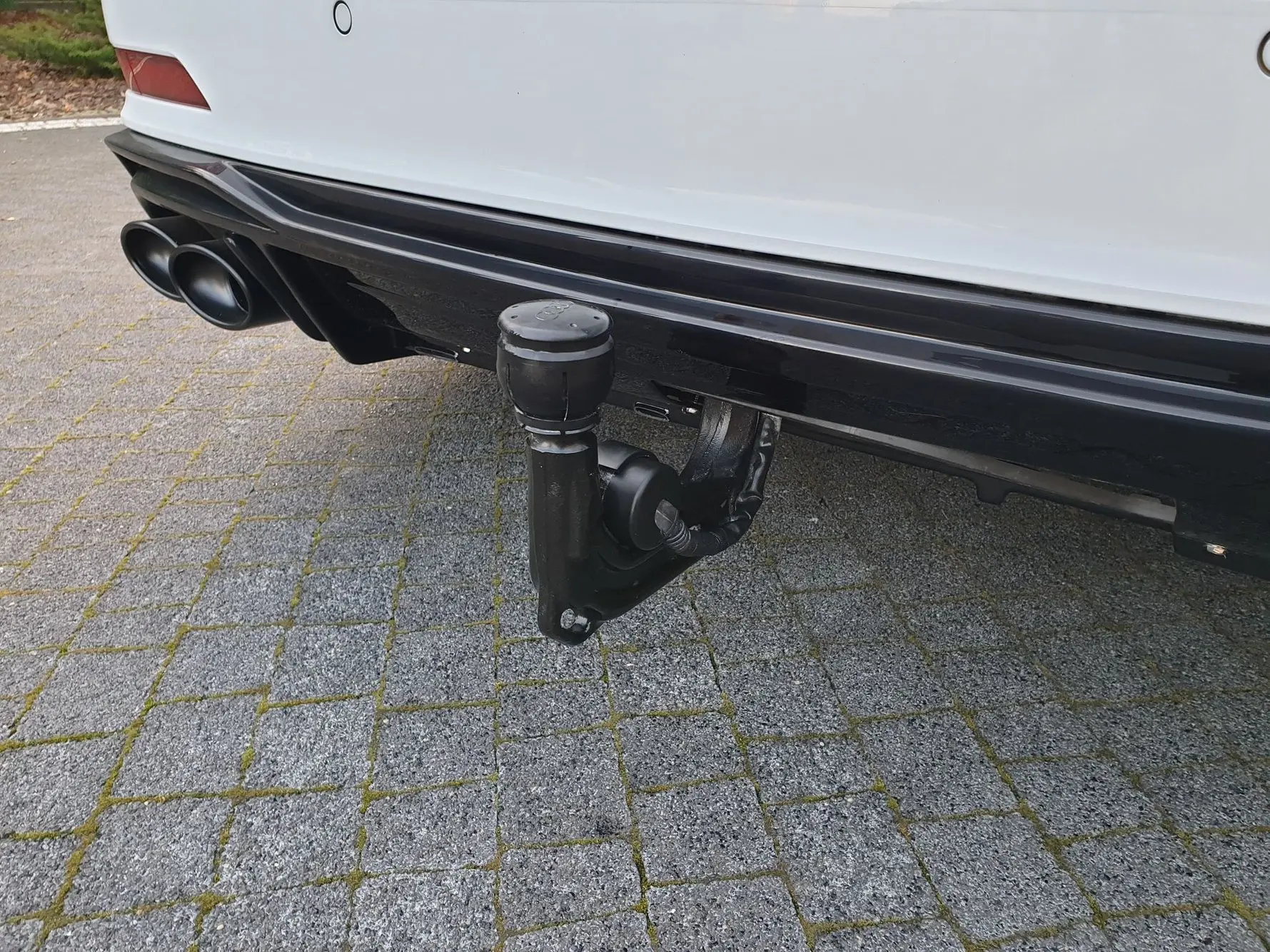 Diffuser + dummy eksos Audi S6 (C8) / Audi A6 (C8) S-Line 2018 - 2025 | Glossy Black Edition – bilde 7