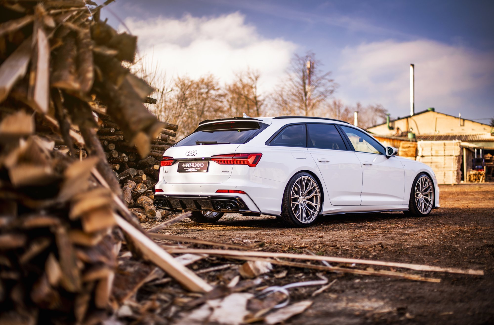 Diffuser + dummy eksos Audi S6 (C8) / Audi A6 (C8) S-Line 2018 - 2025 | Glossy Black Edition – bilde 9