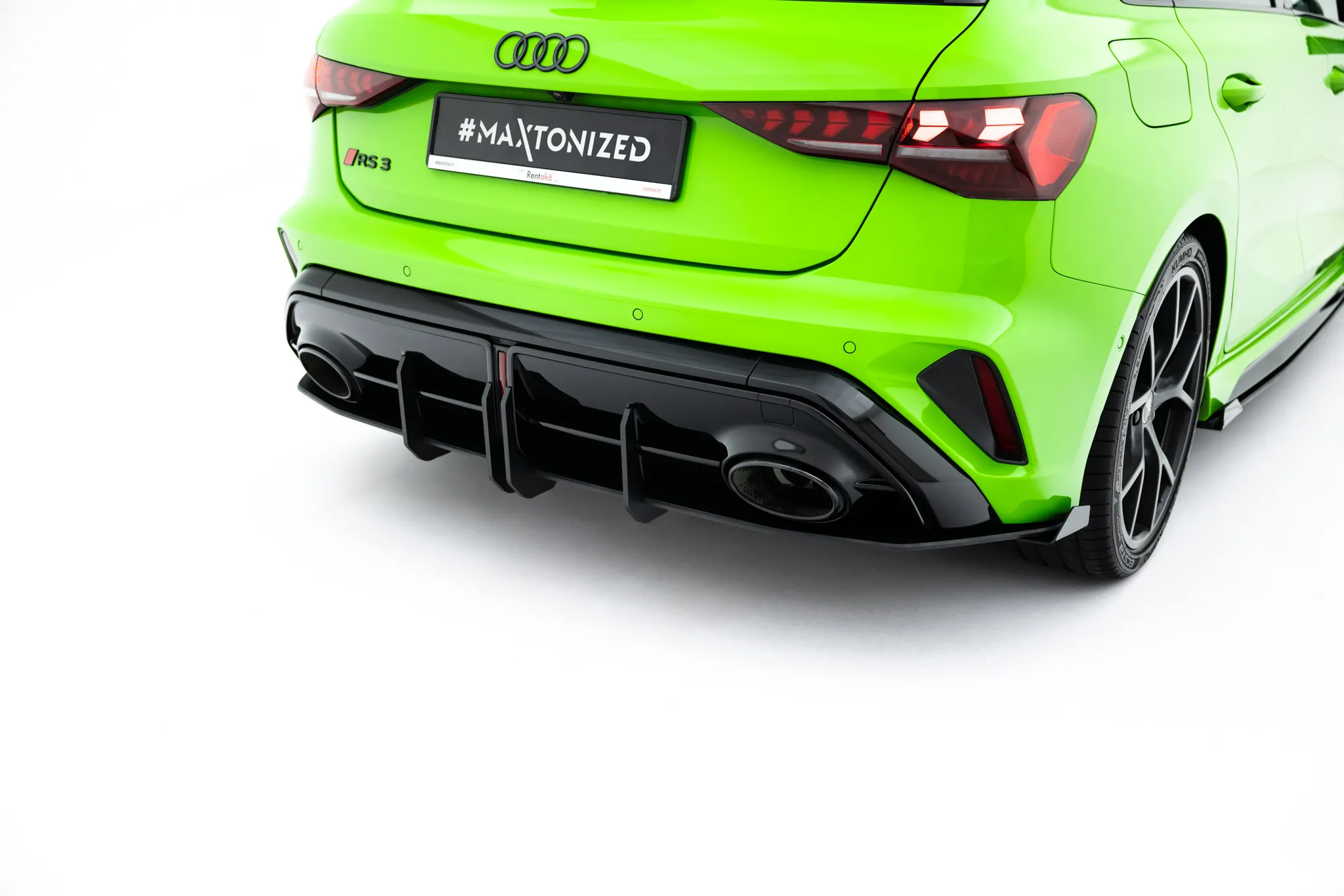 Diffuser + Flopper Audi A3 (S3) 2024-2026 | Street Pro Black Edition – bilde 2
