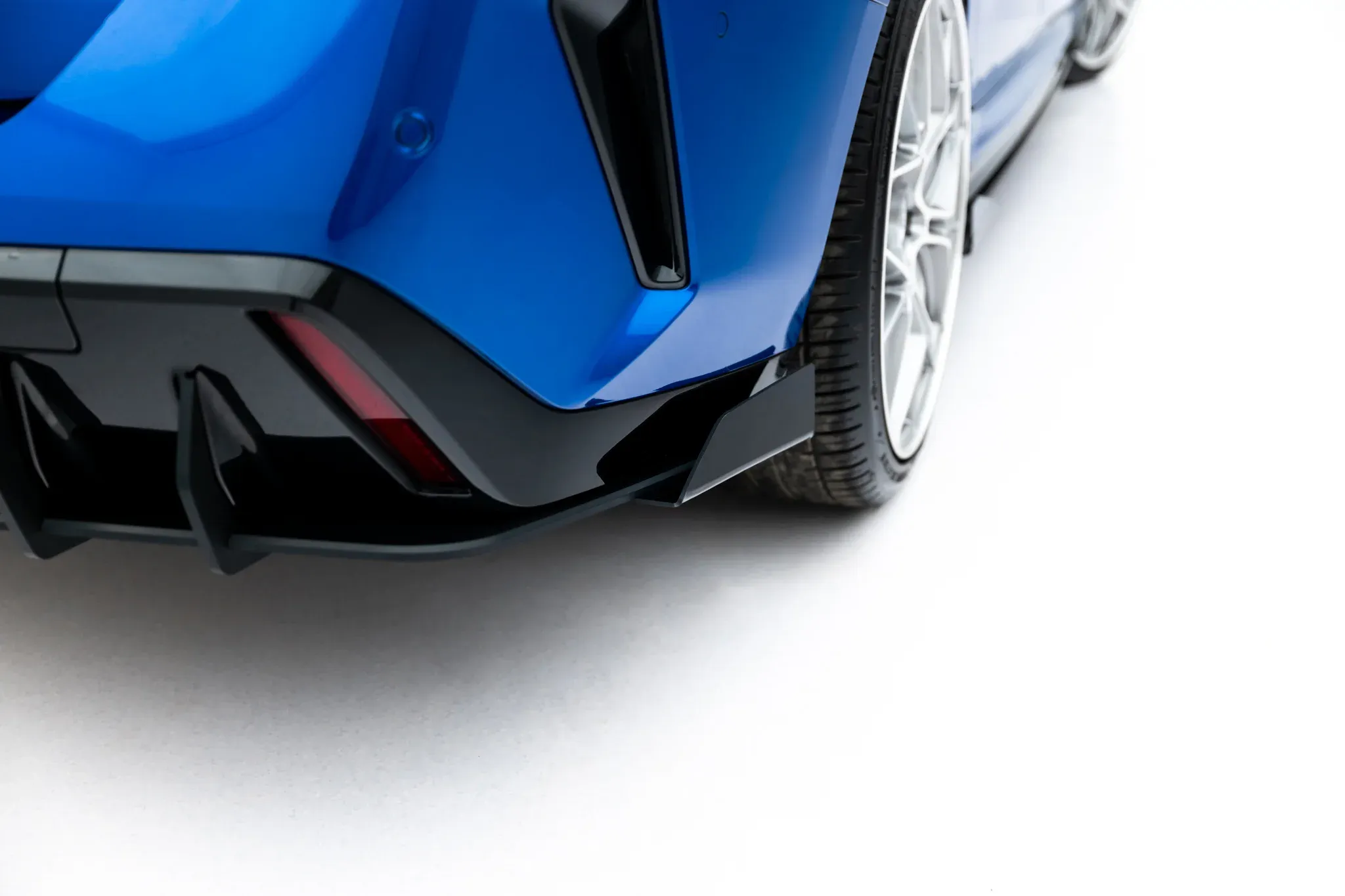 Diffuser + Flopper BMW 2 Gran Coupe (F74) M-Pack 2024->| Street Pro Black Edition – bilde 6