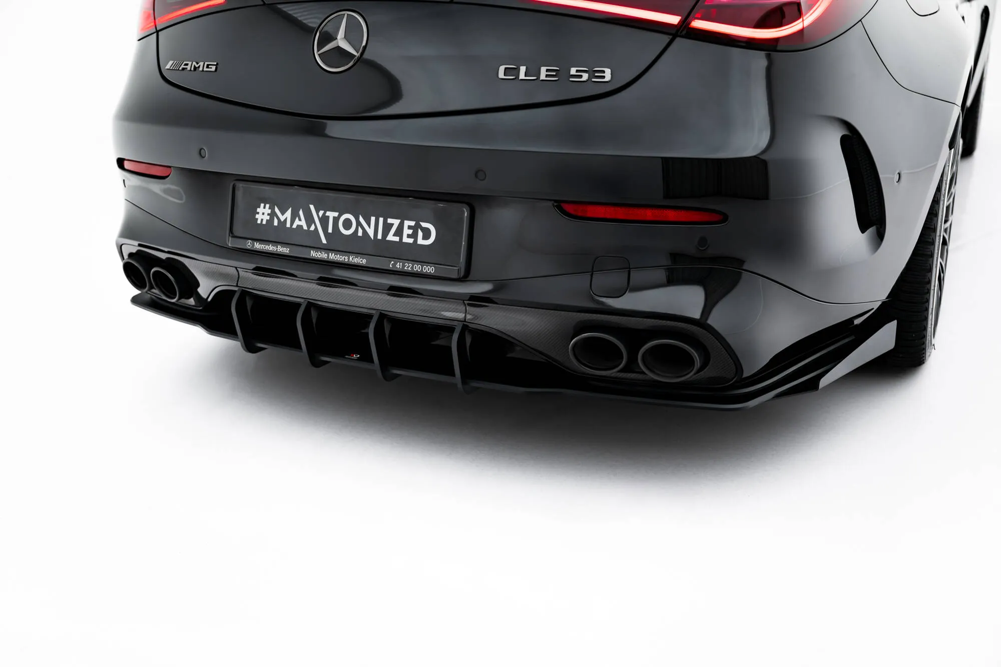 Diffuser + Flopper Mercedes-AMG Cle 53 (C236) 2023 -> | Street Pro Black Edition – bilde 3