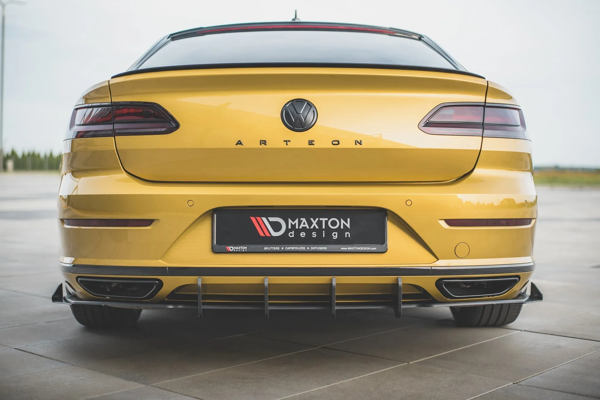Diffuser + Flopper VW Arteon R-Line 2017 - 2020 | Street Pro Black Edition
