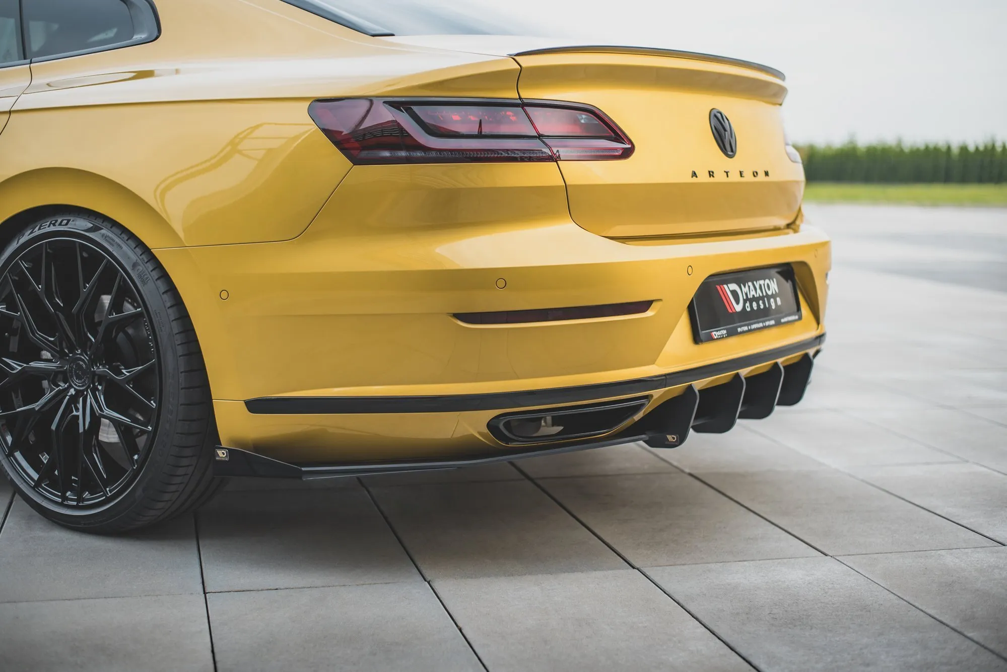 Diffuser + Flopper VW Arteon R-Line 2017 - 2020 | Street Pro Black Edition – bilde 4