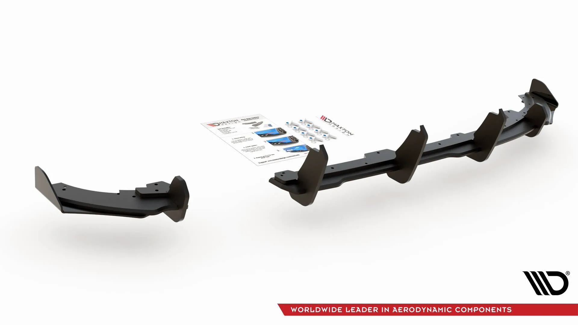 Diffuser + Flopper VW Polo VI GTI 2017-2021 | Street Pro Black Edition – bilde 5