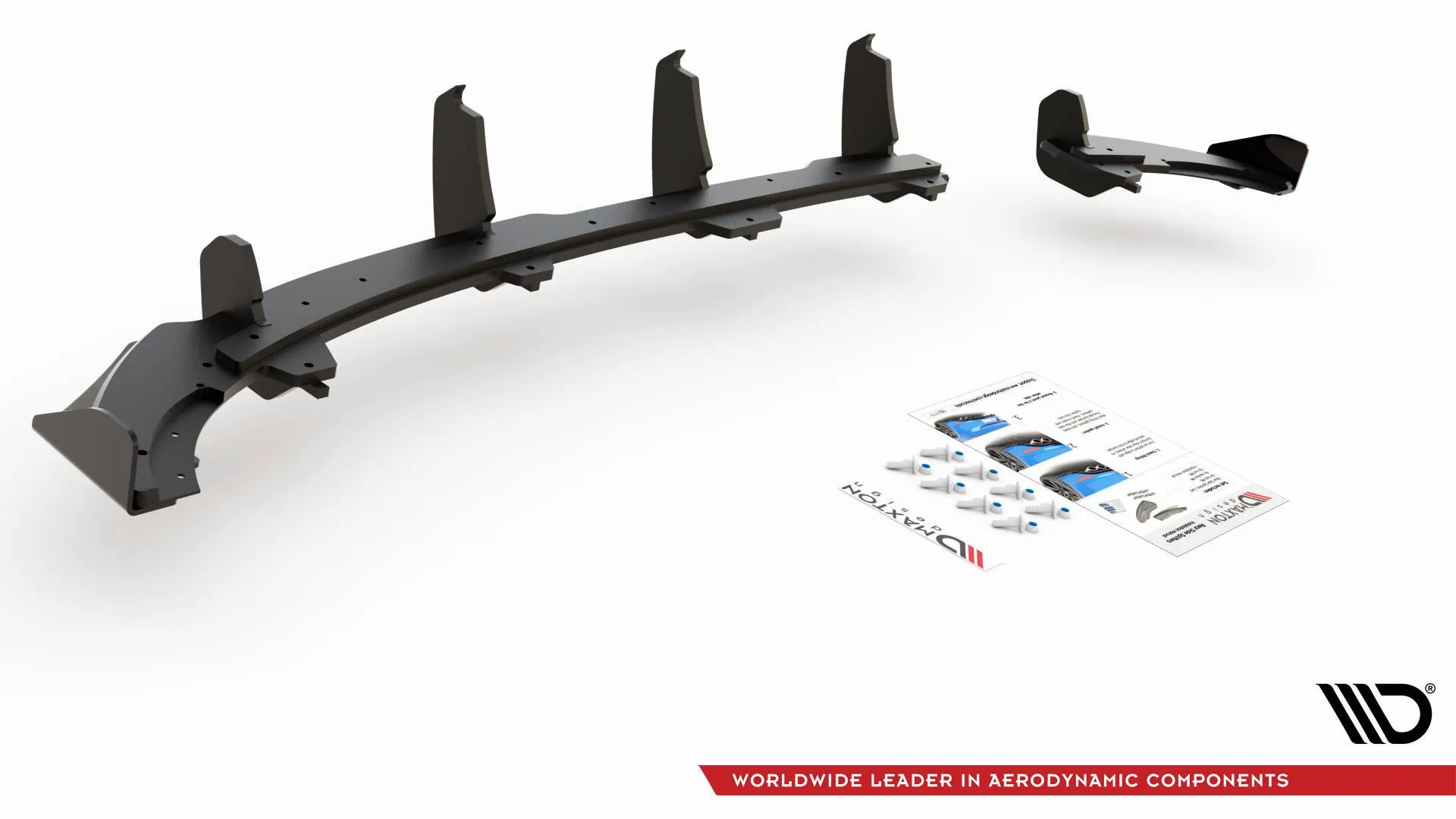 Diffuser + Flopper VW Polo VI GTI 2017-2021 | Street Pro Black Edition – bilde 6