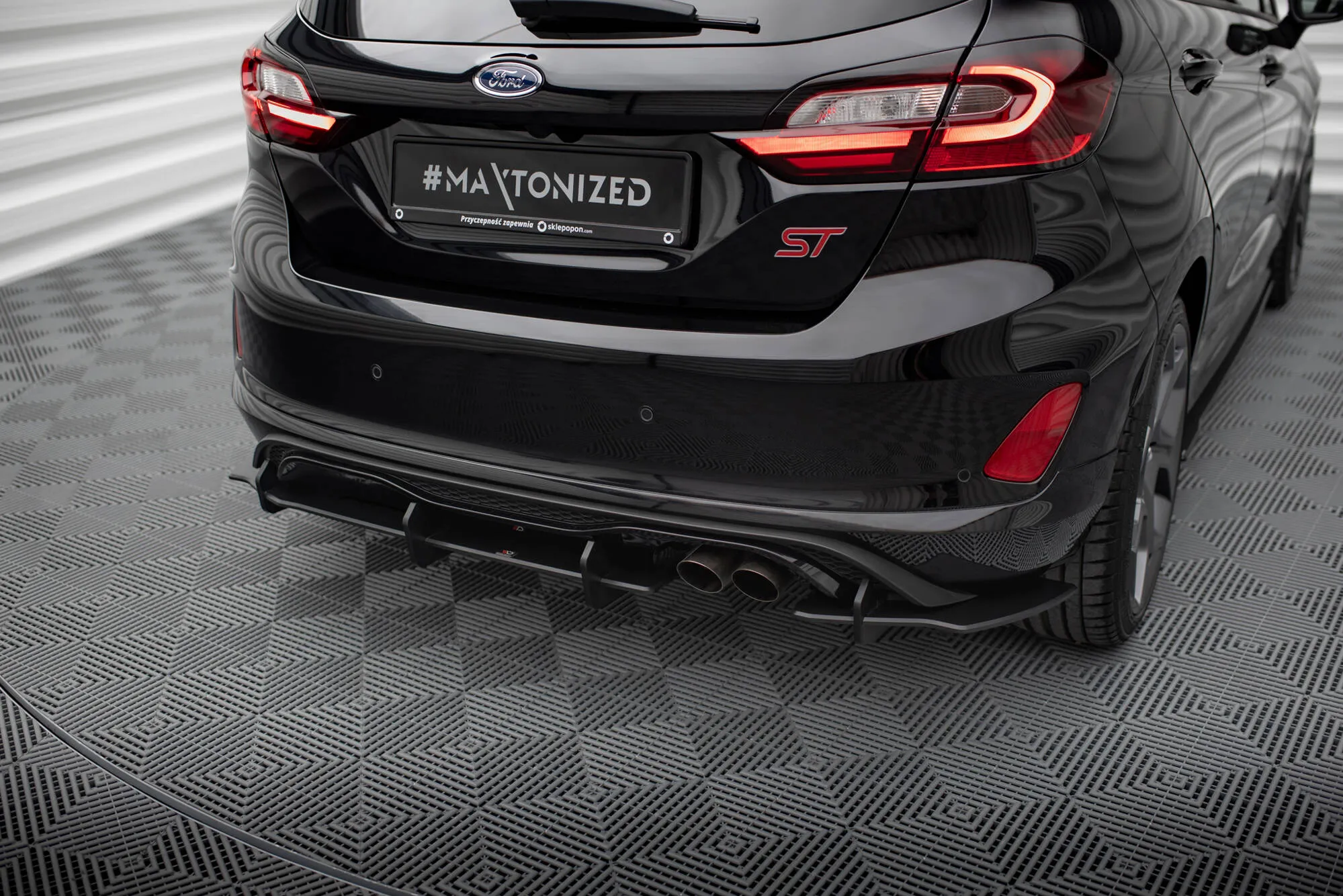 Diffuser Ford Fiesta Mk7 ST / ST-Line 2016 - 2023 | Street Pro Black Edition