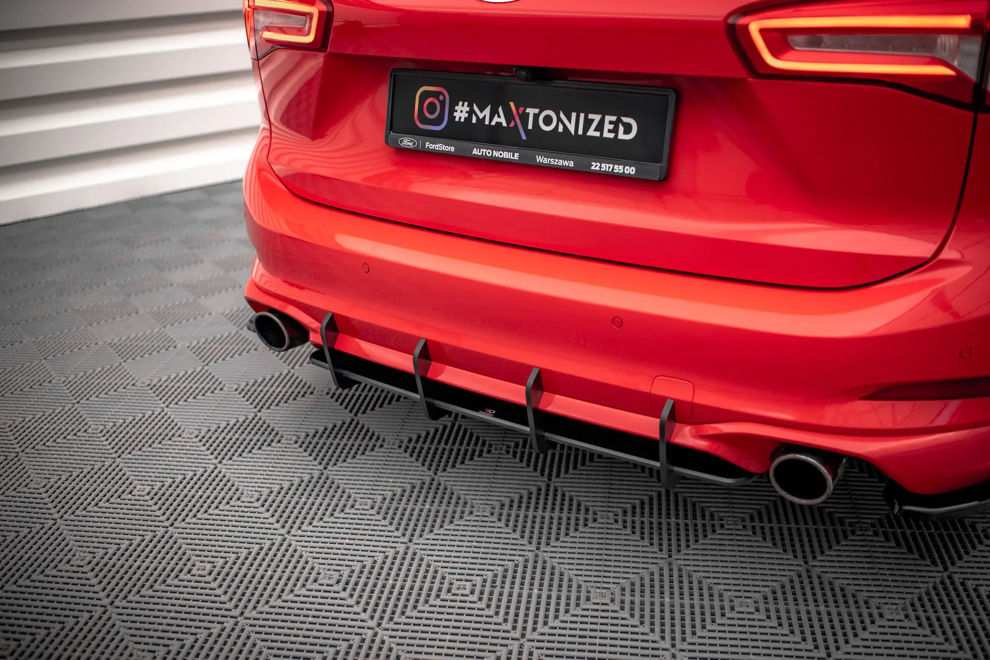 Diffuser Ford Focus Estate IV ST-Line 2018 - > | Street Pro Black Edition