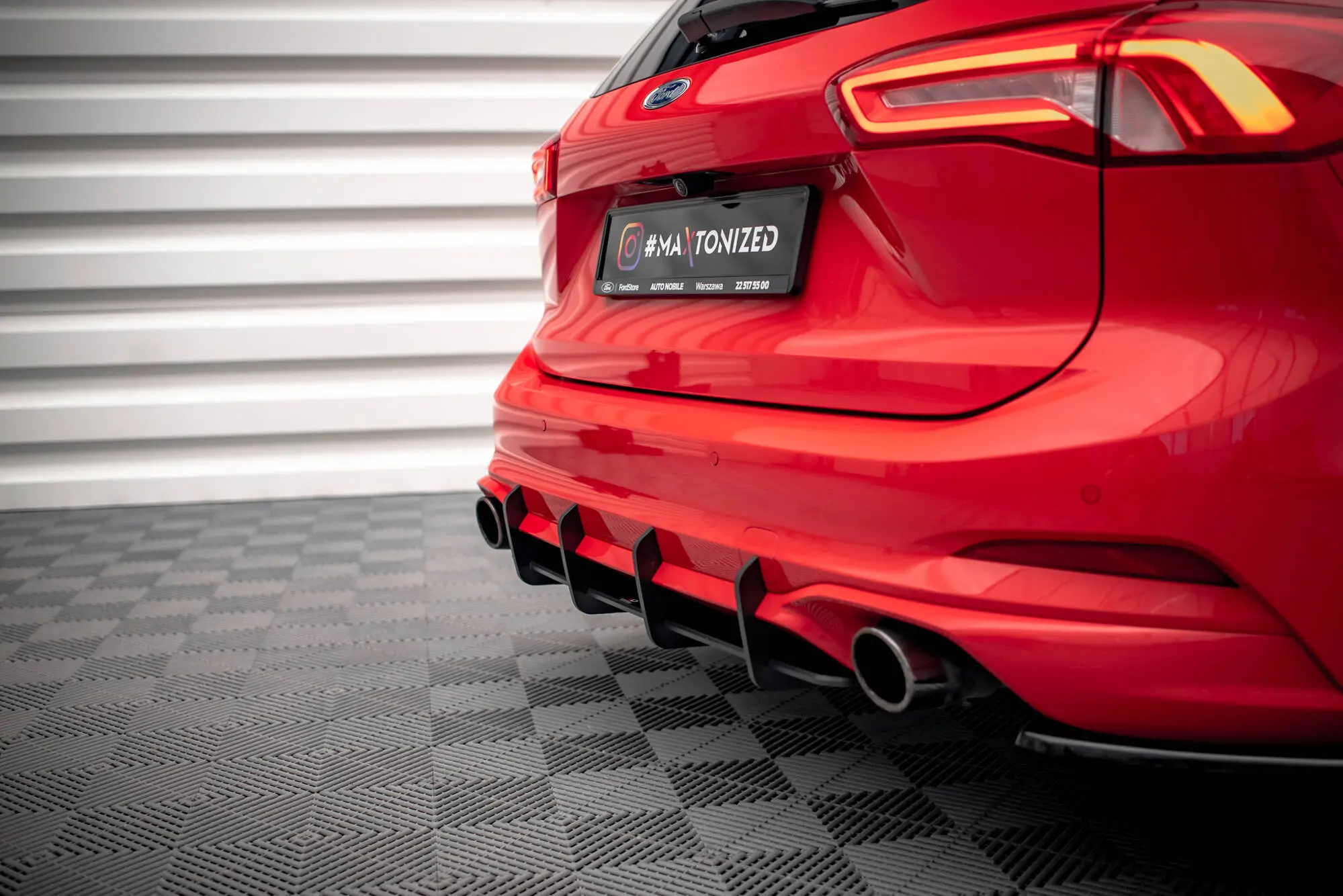 Diffuser Ford Focus Estate IV ST-Line 2018 - > | Street Pro Black Edition – bilde 4