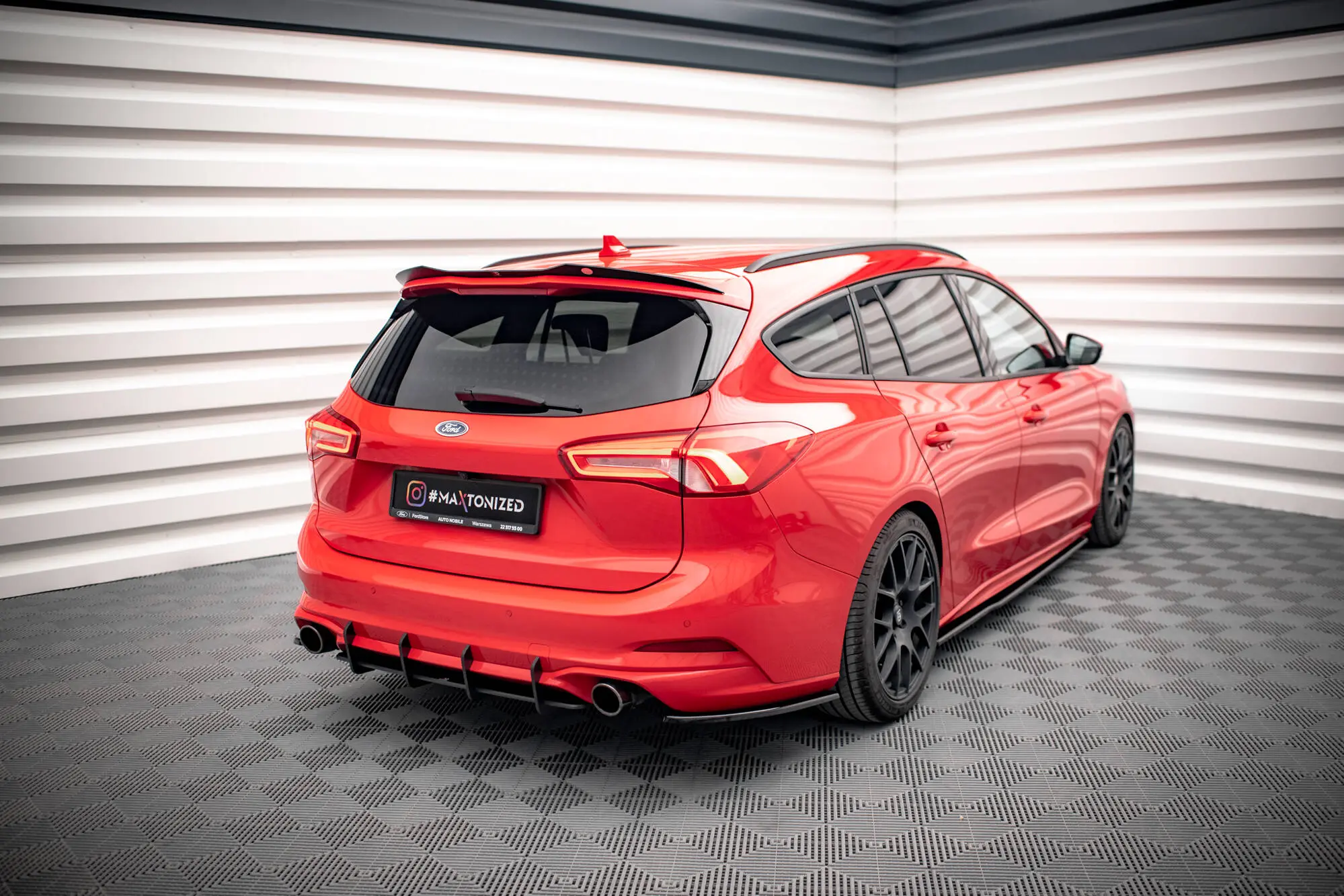 Diffuser Ford Focus Estate IV ST-Line 2018 - > | Street Pro Black Edition – bilde 5