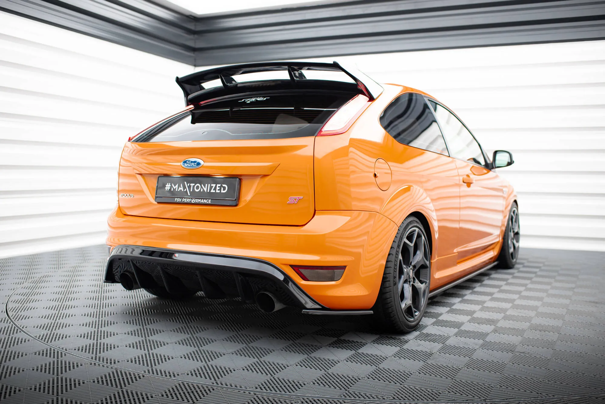 Diffuser Ford Focus II ST Facelift 2007 - 2011 | Glossy Black Edition