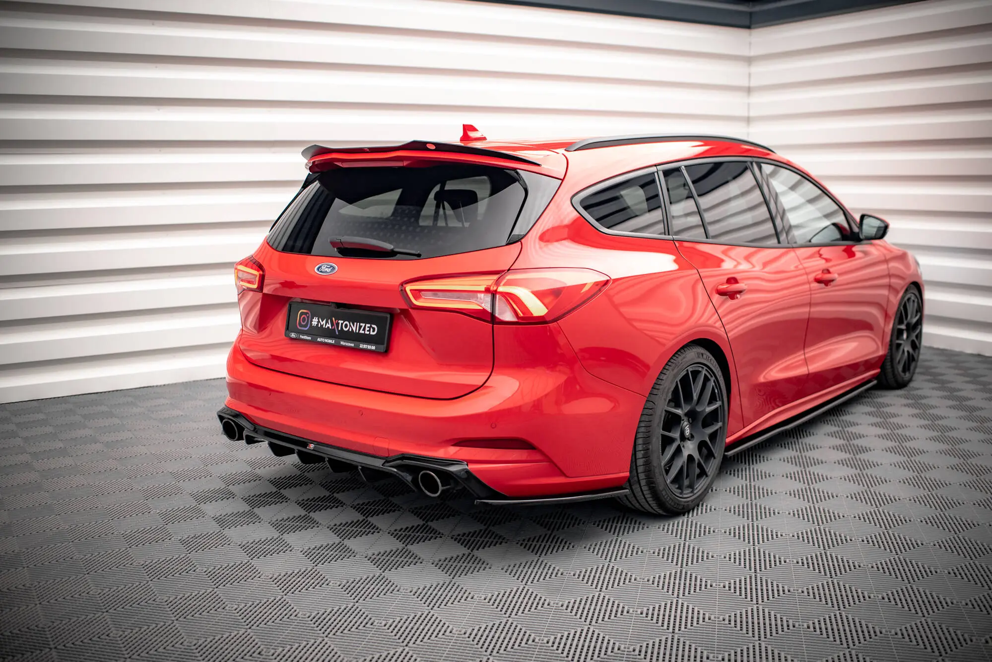 Diffuser Ford Focus IV ST-Line Stasjonsvogn 2018 -> | V.2 Glossy Black Edition – bilde 5
