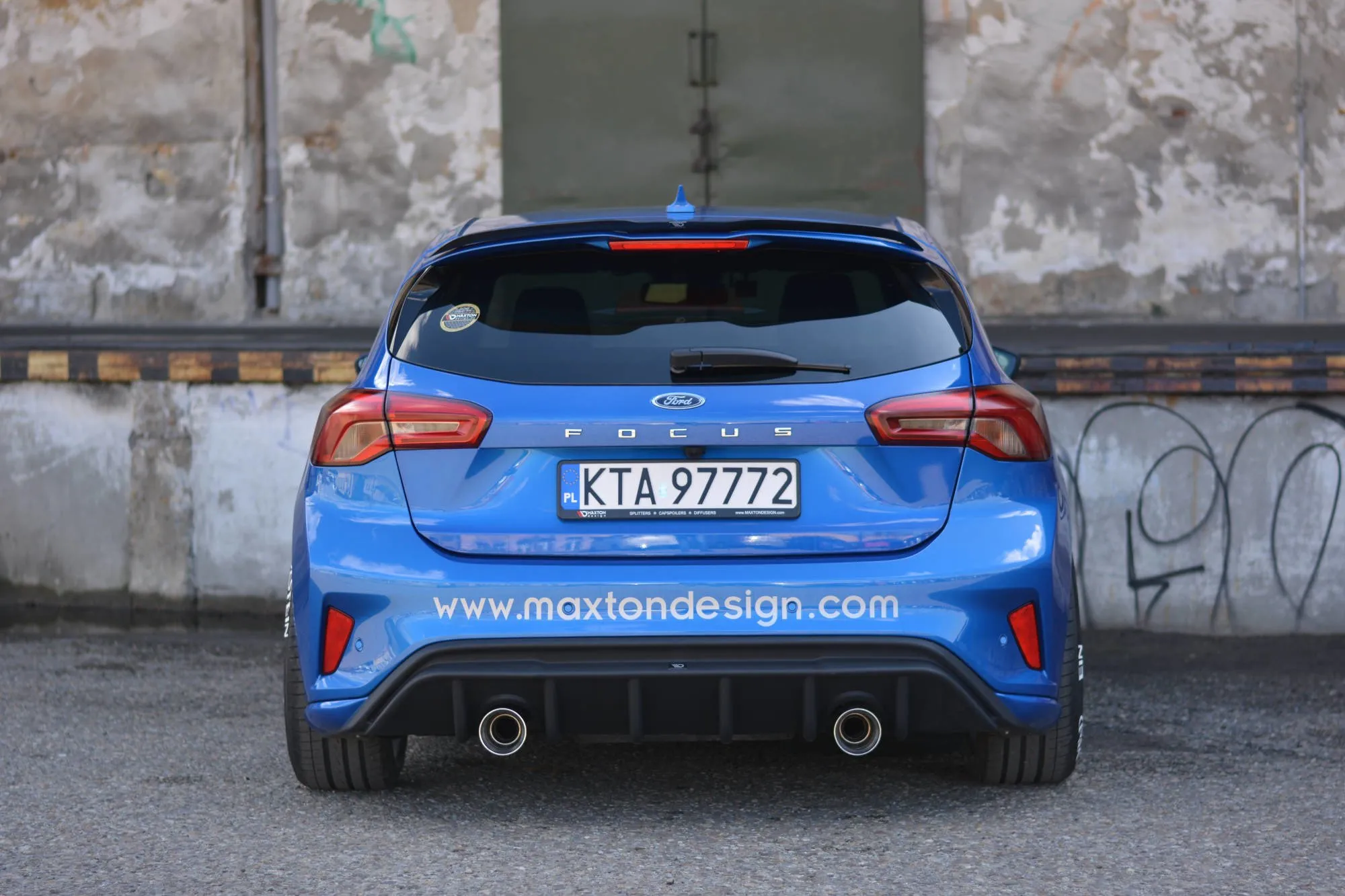 Diffuser Ford Focus ST-Line Mk4 2018 -> | Glossy Black Edition – bilde 3