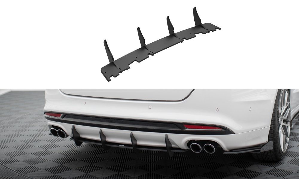 Diffuser Ford Mondeo Sport  mk5 facelift 2019 - 2022 / Ford Fusion Sport (USA) mk2 facelift 2019 - 2020 | Street Pro Black Edition – bilde 2