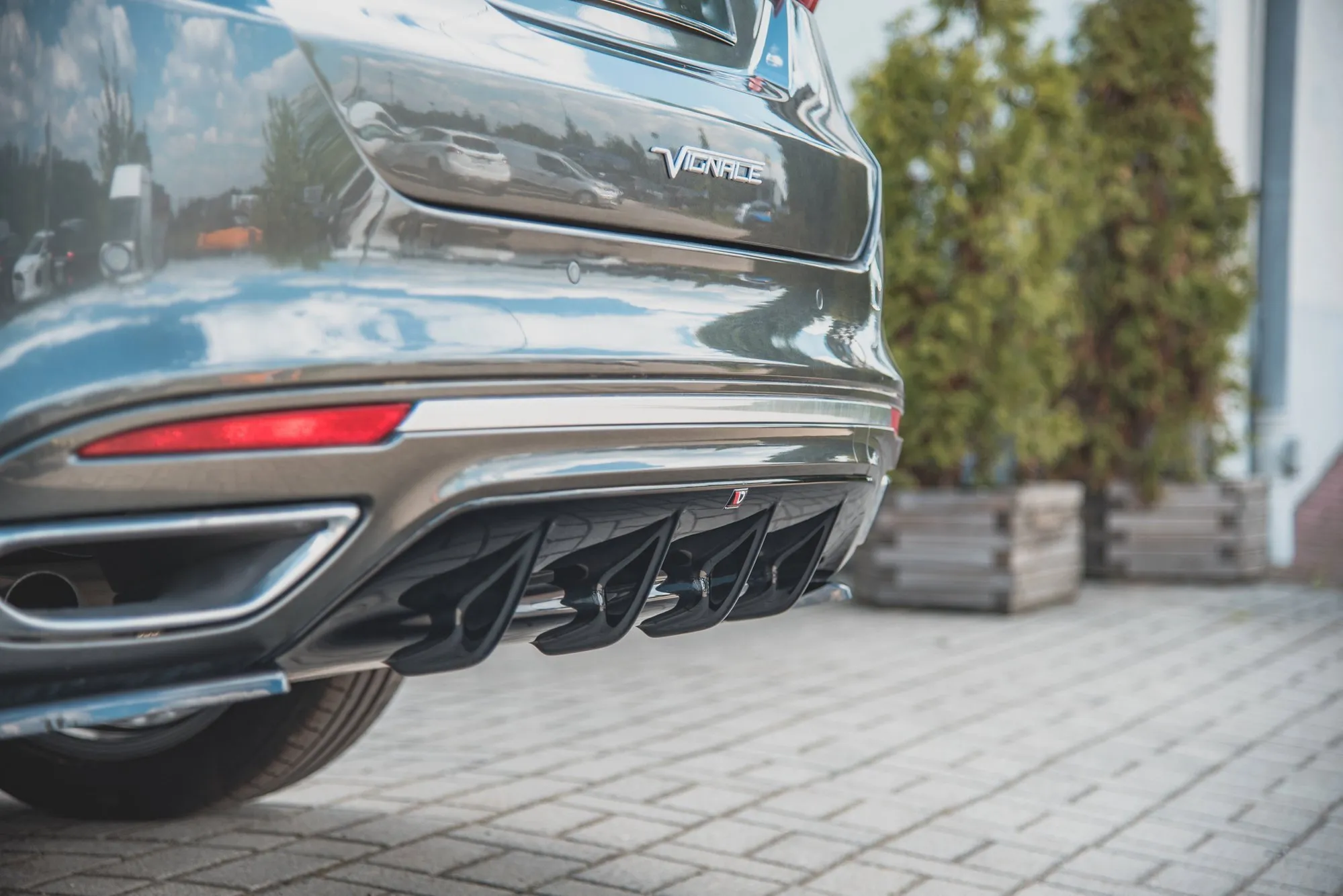Diffuser Ford Mondeo V Vignale Sedan Facelift 2019 - 2022 | Glossy Black Edition – bilde 5