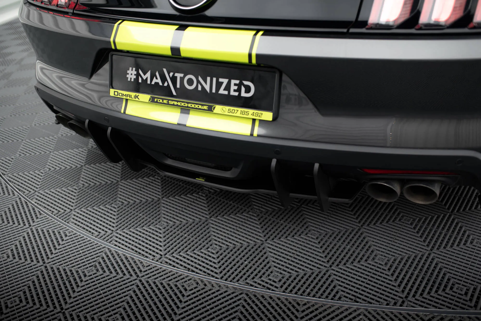 Diffuser Ford Mustang GT VI 2014 - 2017 | Street Pro Black Edition – bilde 2