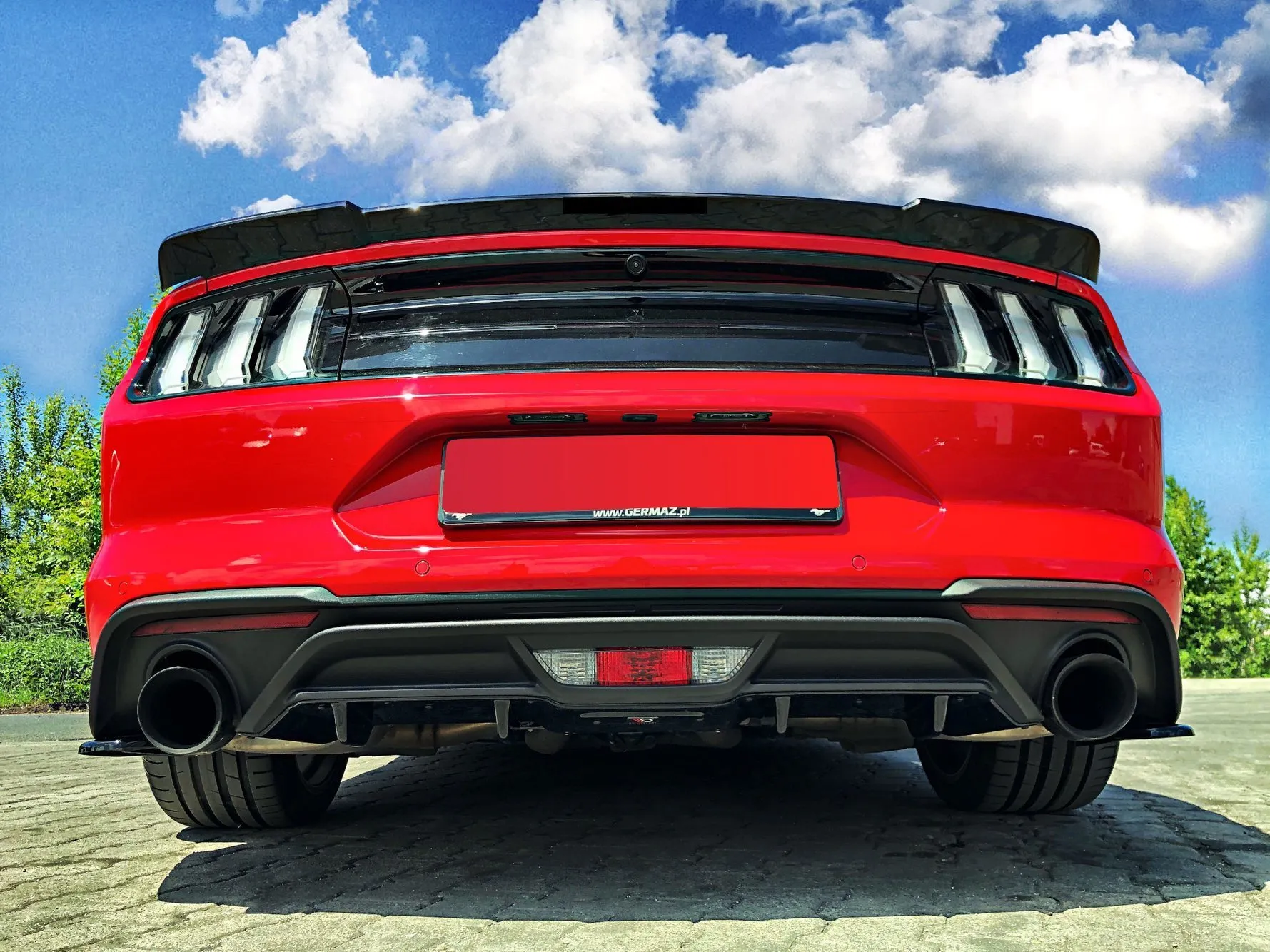 Diffuser Ford Mustang MK6 Facelift 2017 -> | Glossy Black Edition