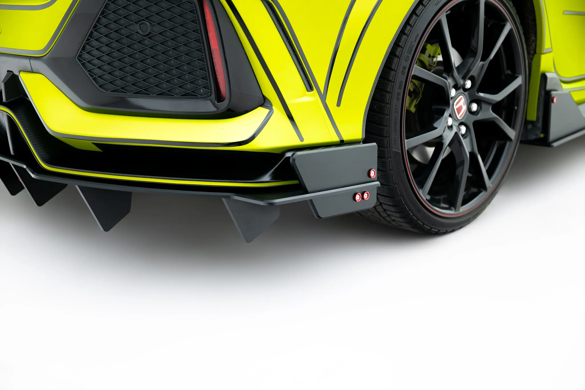 Diffuser Honda Civic X Type-R 2017-> | Street Pro Black Edition – bilde 4