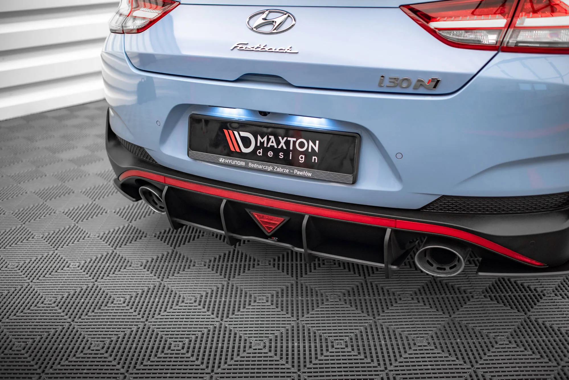 Diffuser Hyundai i30 III N Fastback Facelift 2020 -> | Street Pro Black Edition
