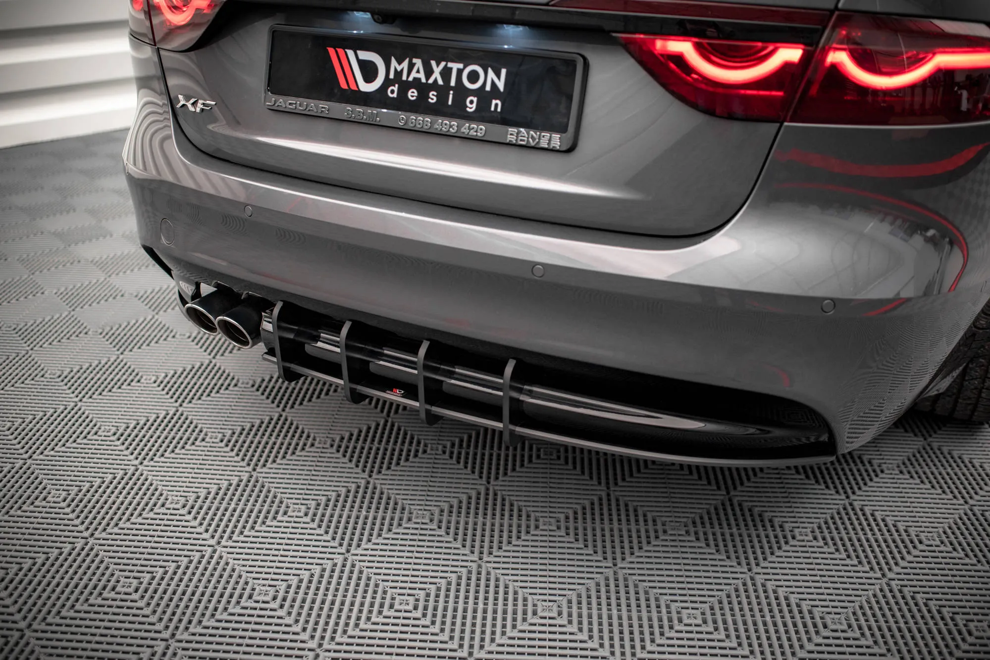 Diffuser Jaguar XF II (X260) R-Sport 2015 - 2020 | Street Pro Black Edition – bilde 3