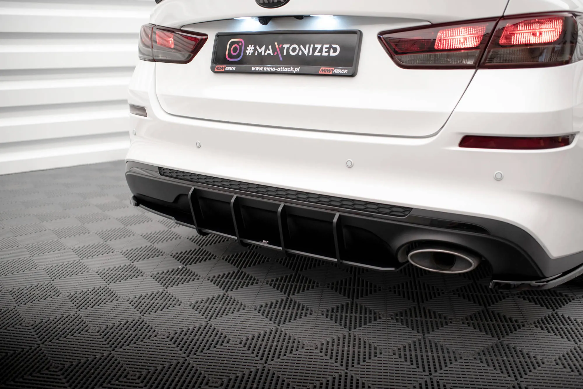 Diffuser Kia Optima (Mk4 Facelift) 2018-2020 | Street Pro Black Edition