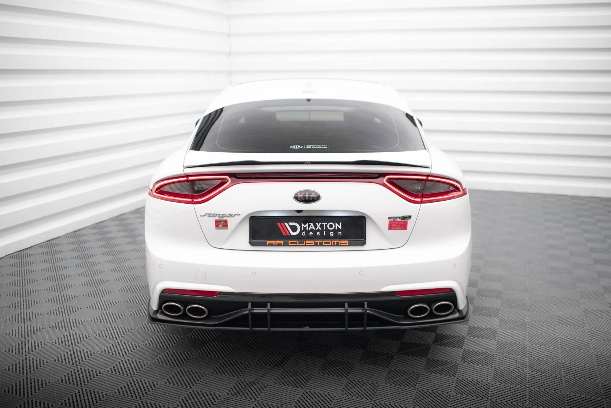 Diffuser Kia Stinger GT-Line 2017 - 2023 | Street Pro Black Edition