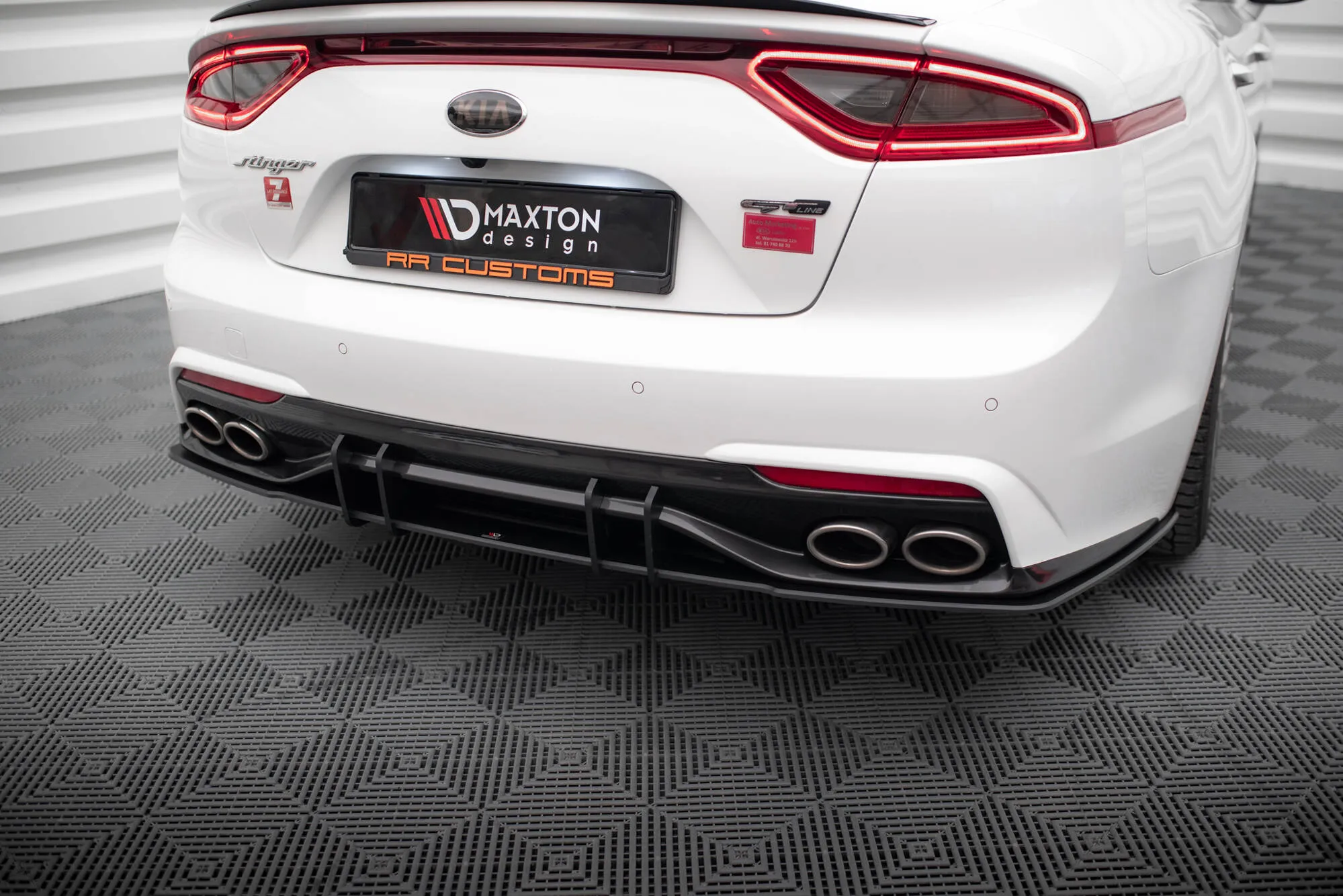 Diffuser Kia Stinger GT-Line 2017 - 2023 | Street Pro Black Edition – bilde 2