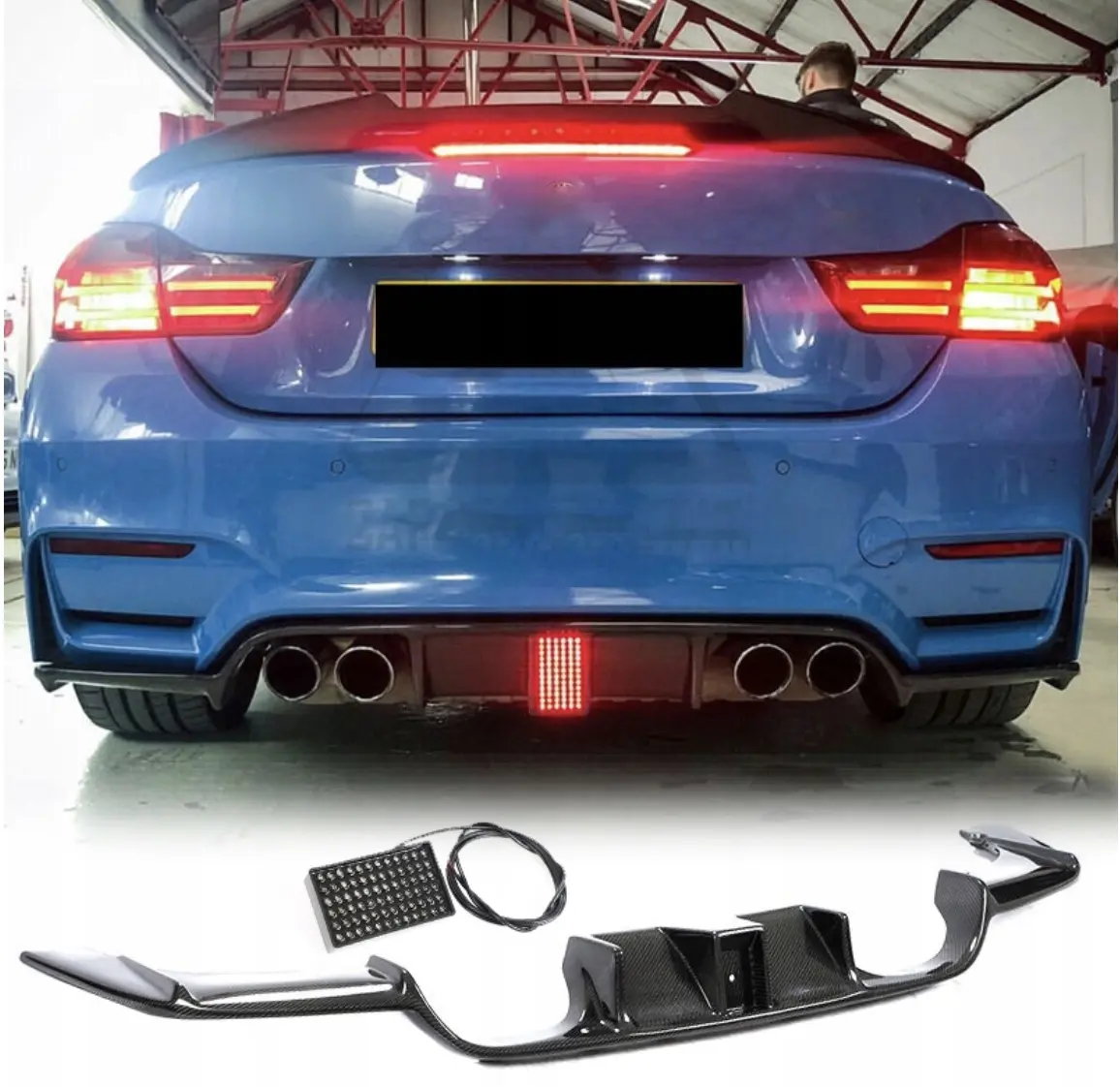 Diffuser M3 (F80) / BMW M4 (F82) | LED Carbon Fiber – bilde 11