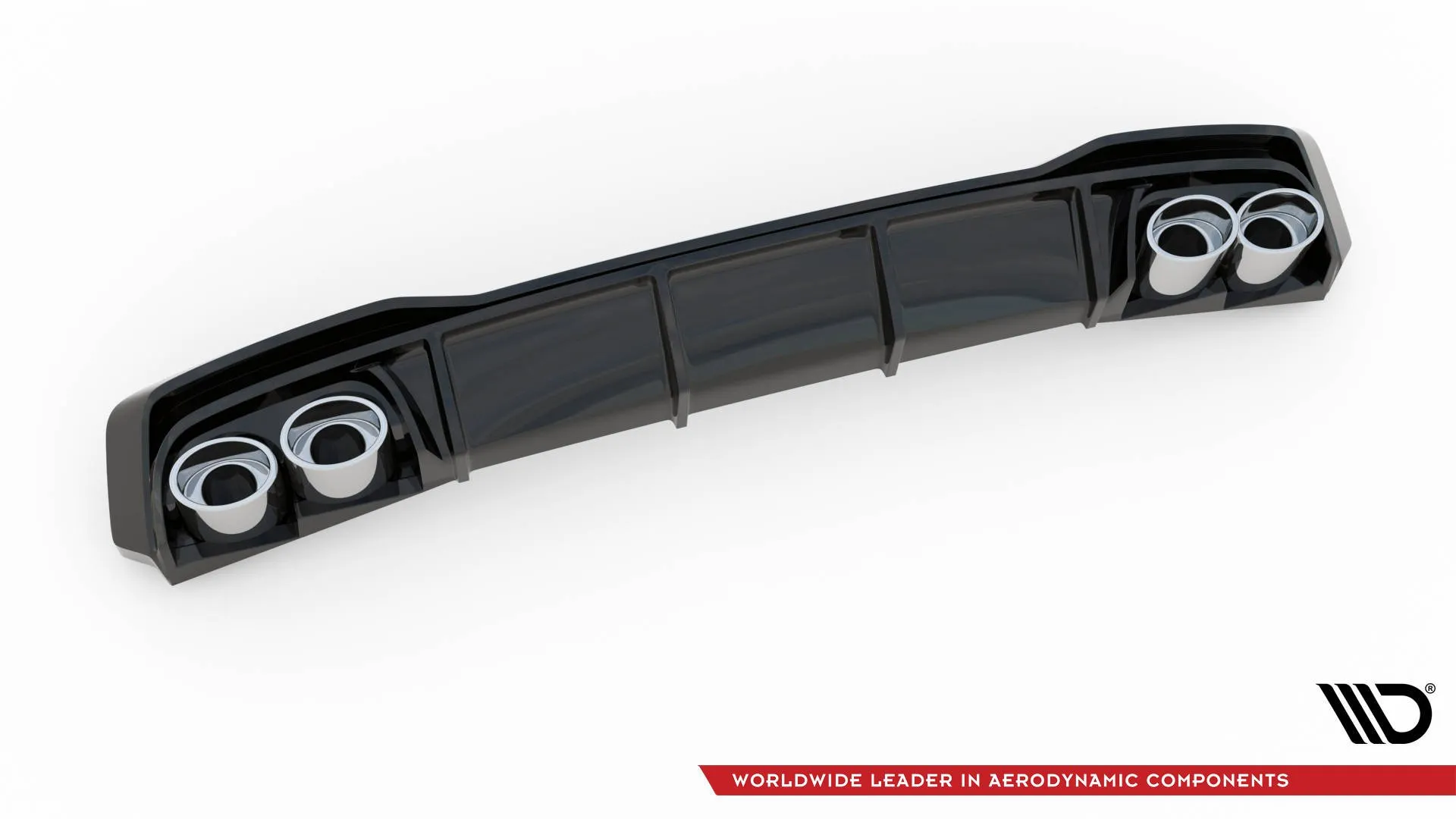 Diffuser med imiterte eksosrør med Milltek eksos Audi S7 C8 2017 -> | Glossy Black Edition – bilde 7