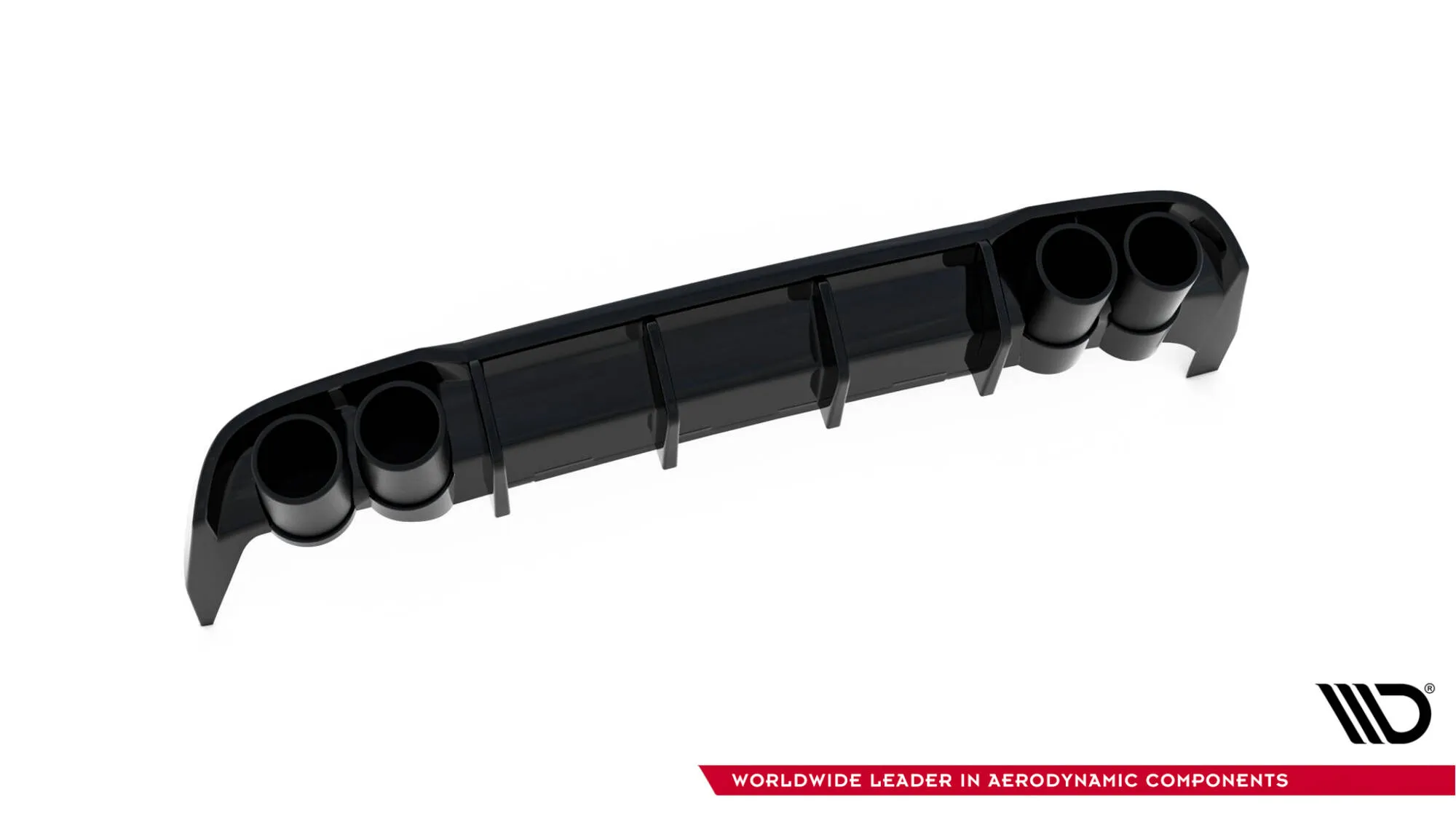 Diffuser med imiterte eksosrør med Milltek eksos Seat Leon FR ST MK4 2020-> | Glossy Black Edition – bilde 5